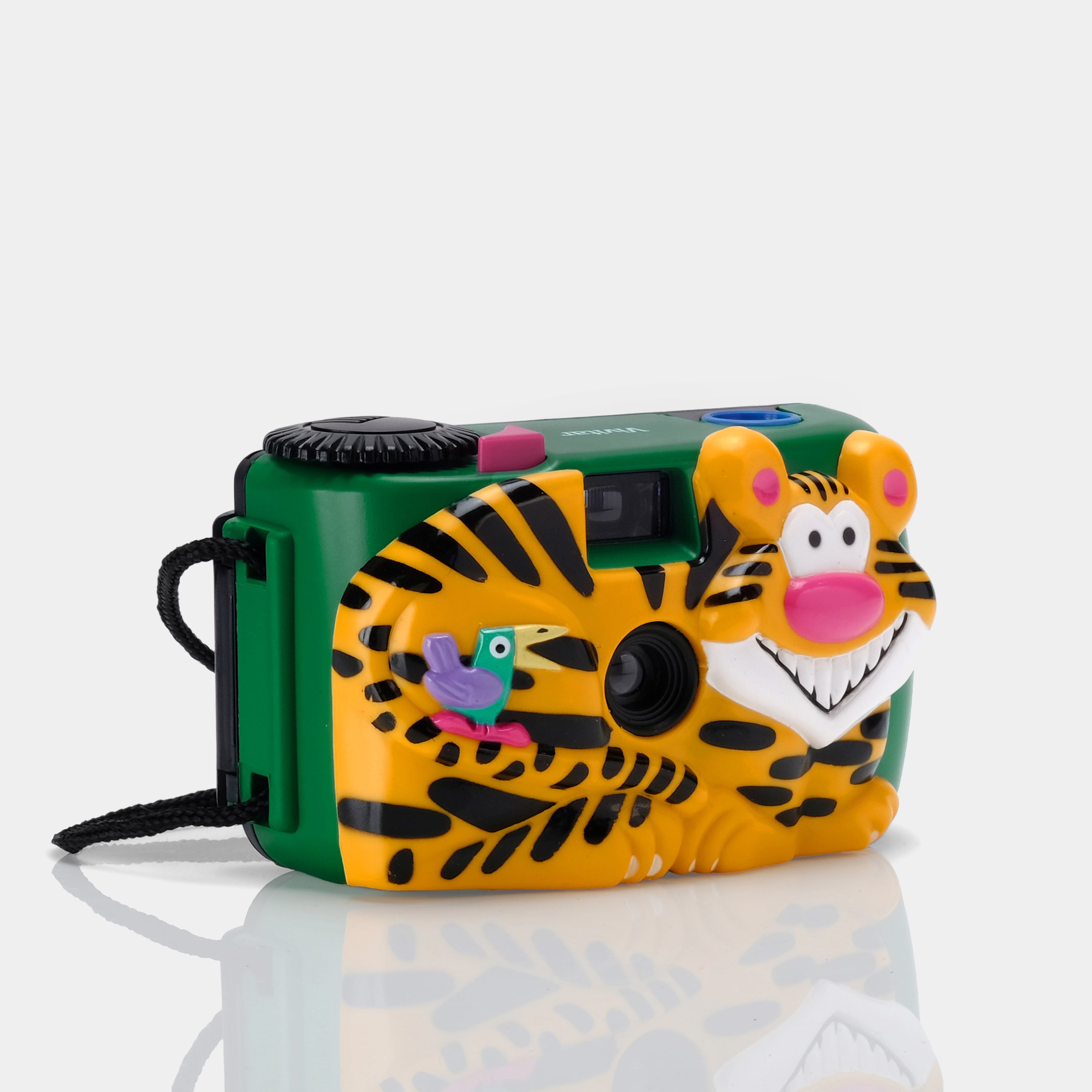 Vivitar Kids 35mm Point and Shoot Critter Film Camera and Photo Album - Tiger