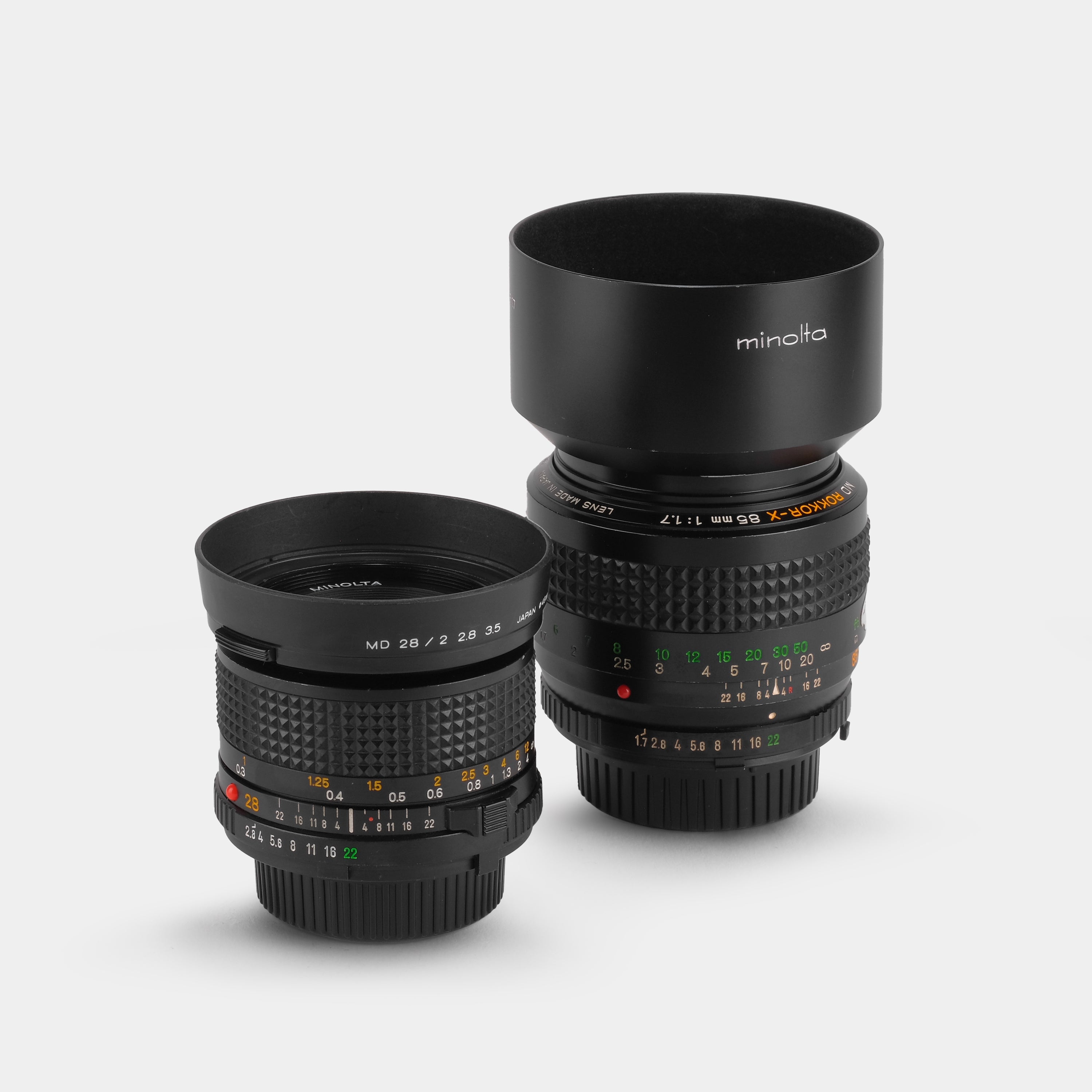 Minolta SRT 202 35mm SLR Film Camera and Lenses