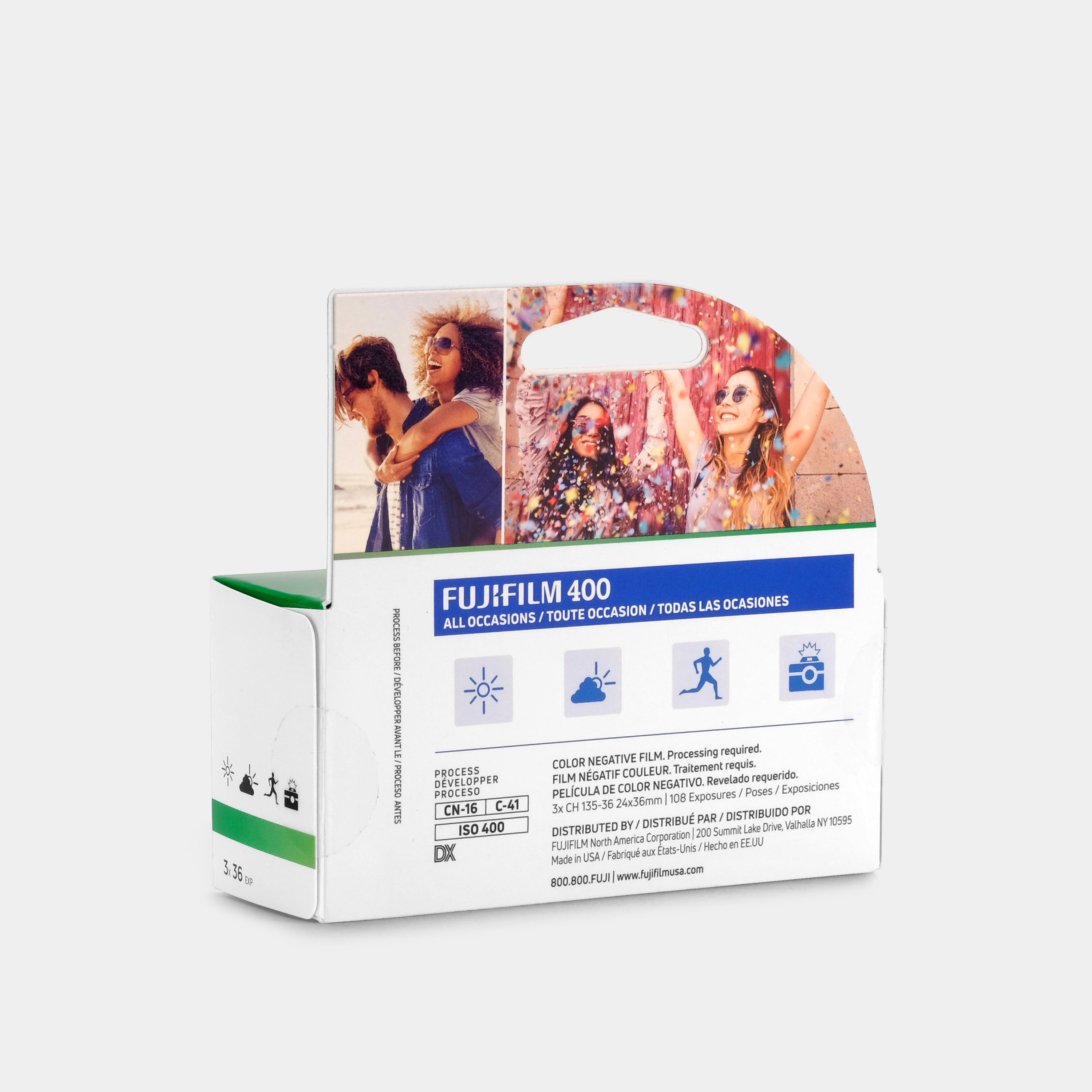 Fujifilm 400 Color 35mm Film (36 Exposures) - 3 Rolls