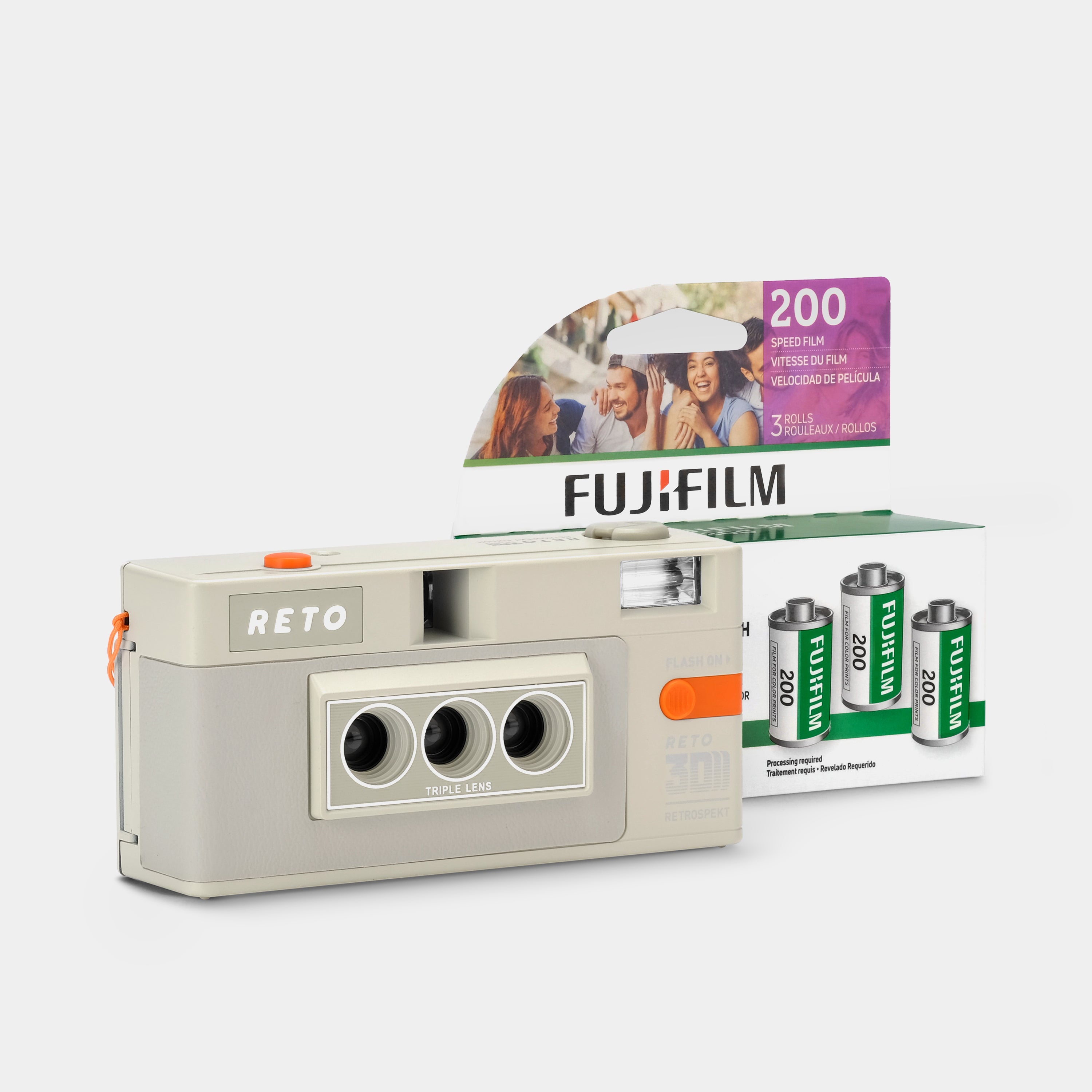 RETO3D Retrospekt Edition 35mm Film Camera and Film Bundle