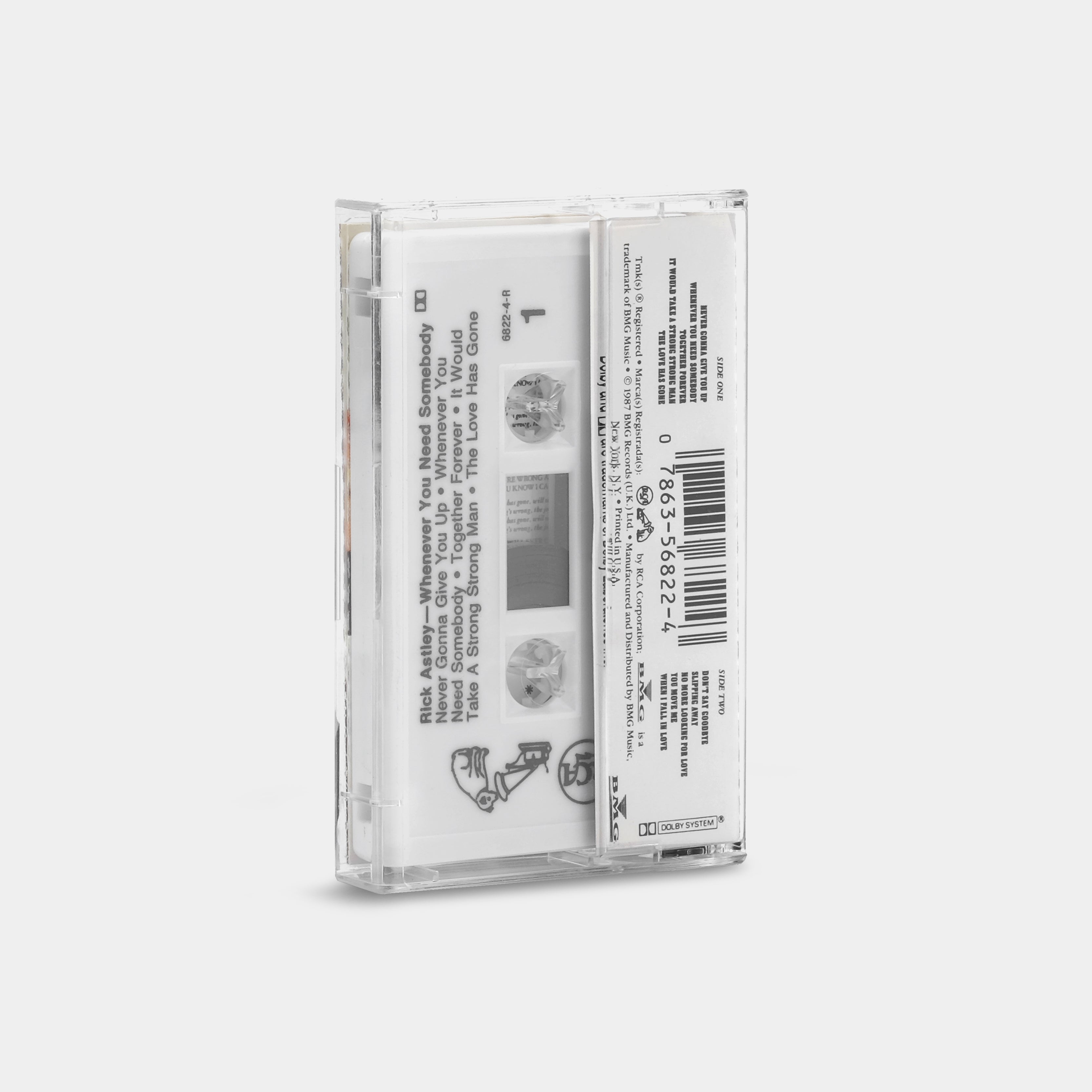 Rick Astley - Whenever You Need Somebody Cassette Tape