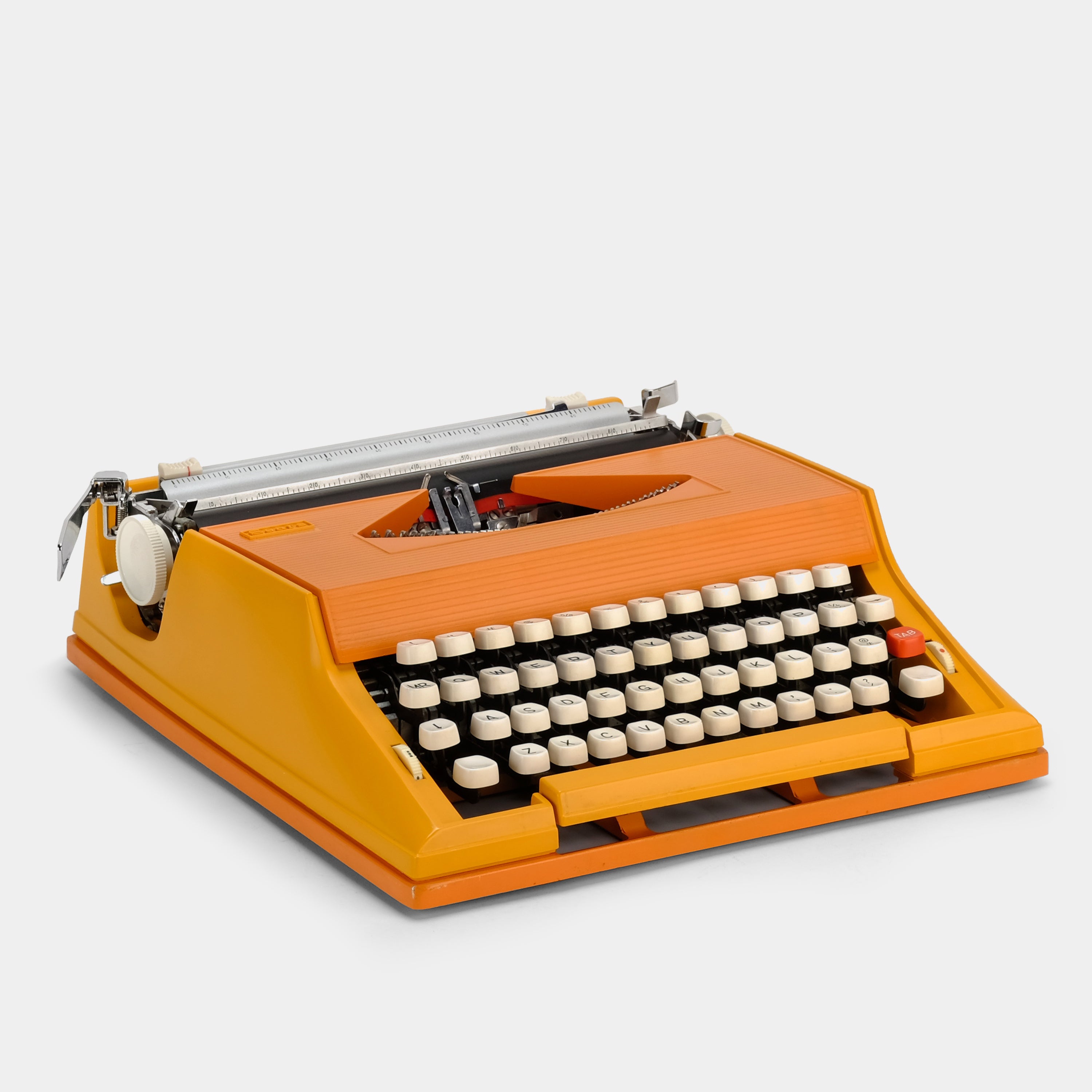 Sears Chevron Orange Manual Typewriter and Case