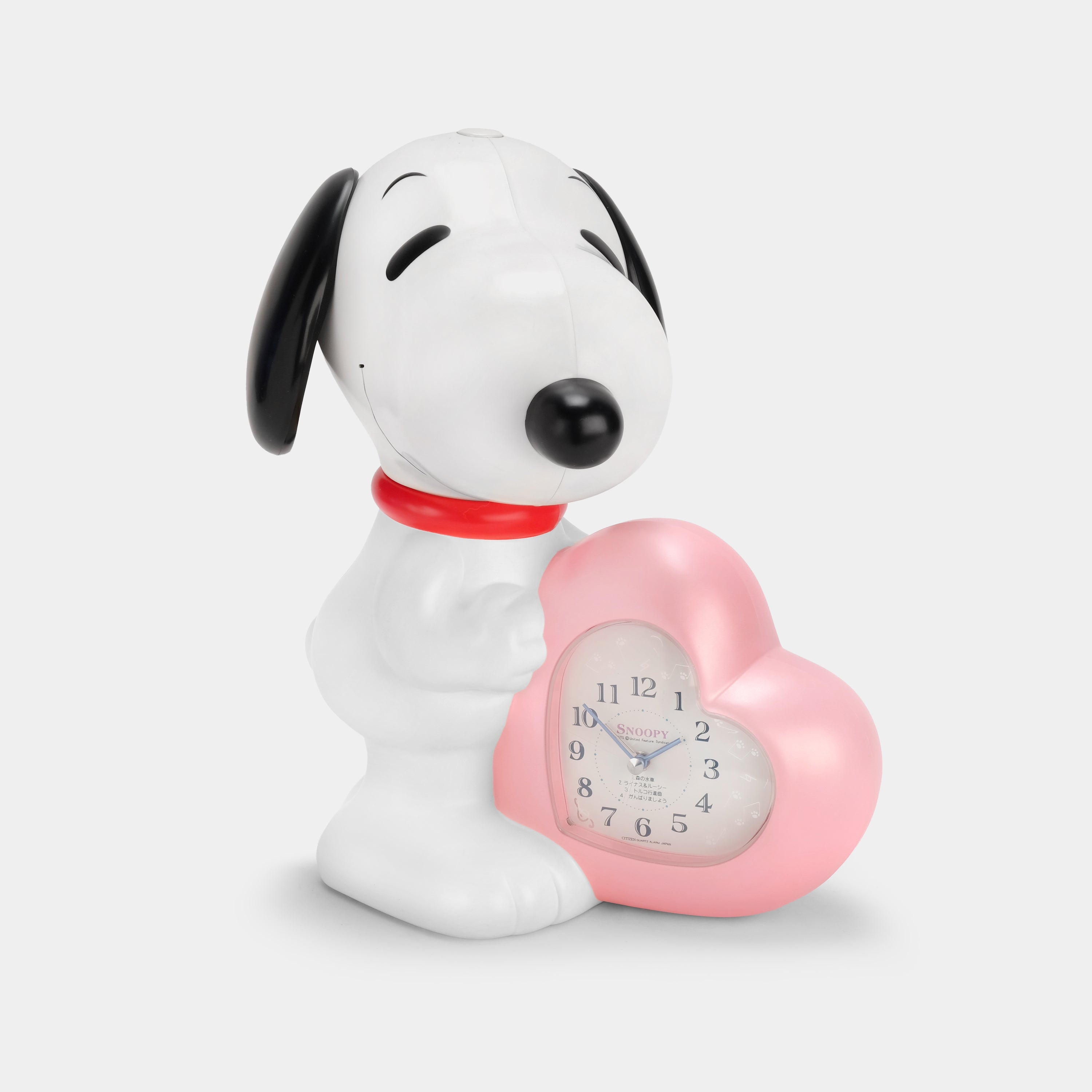SNOOPY 置時計 陶器 超レア物 Table Clock アンティーク 1970年代 西ドイツ製 SNOOPY PEANUTS ヴィンテージ時計 置時計