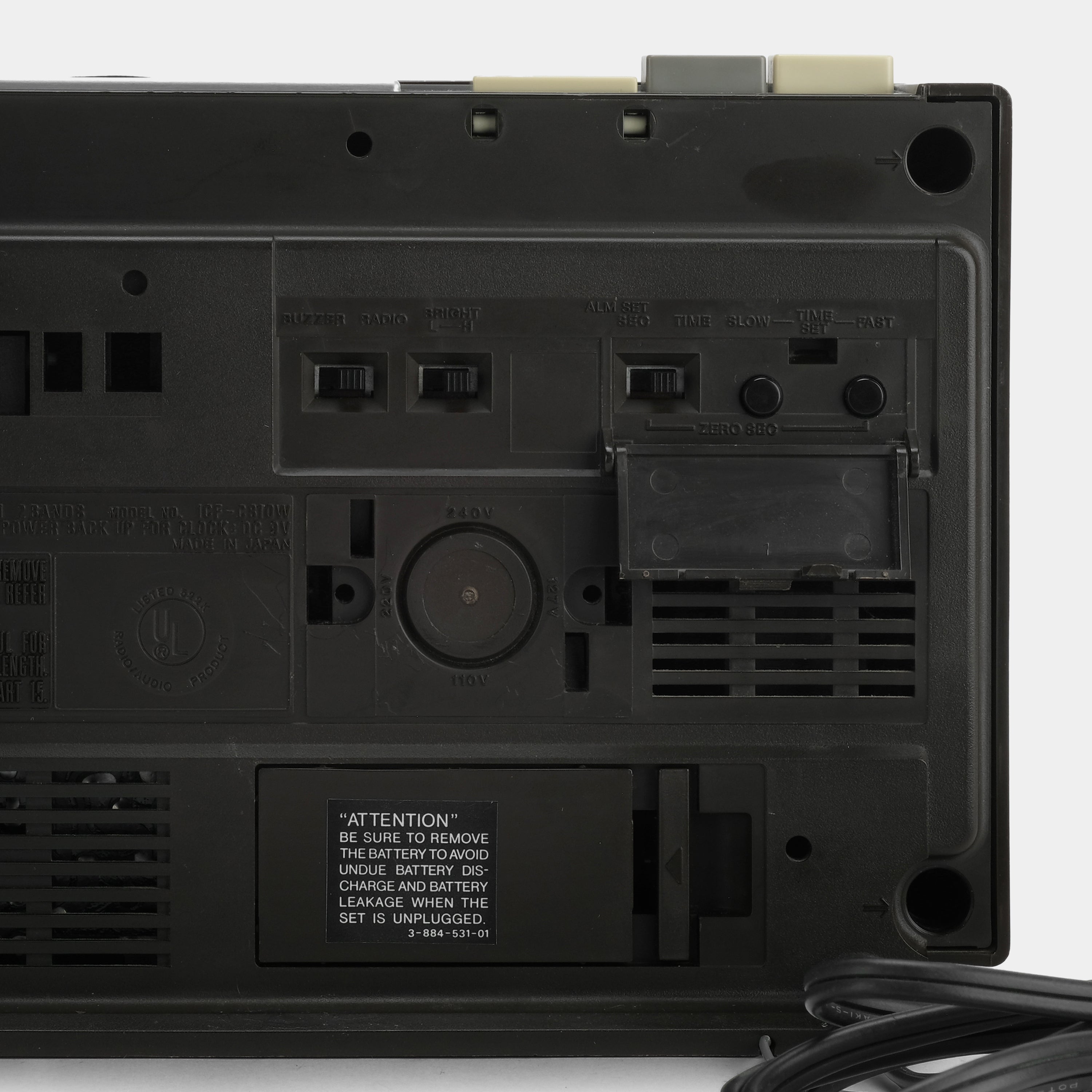 Sony ICF-C810W Alarm Clock Radio