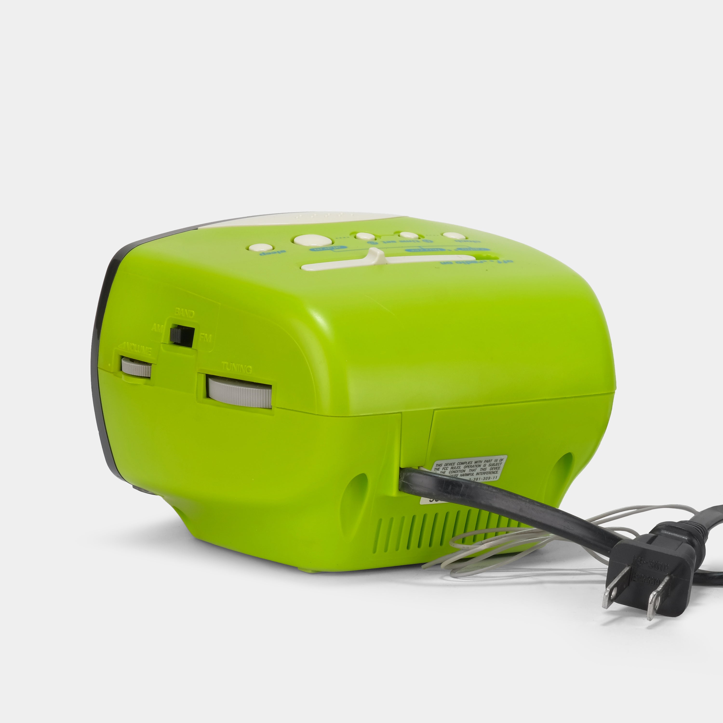 Sony Dream Machine ICF-C111 AM/FM Green Alarm Clock Radio