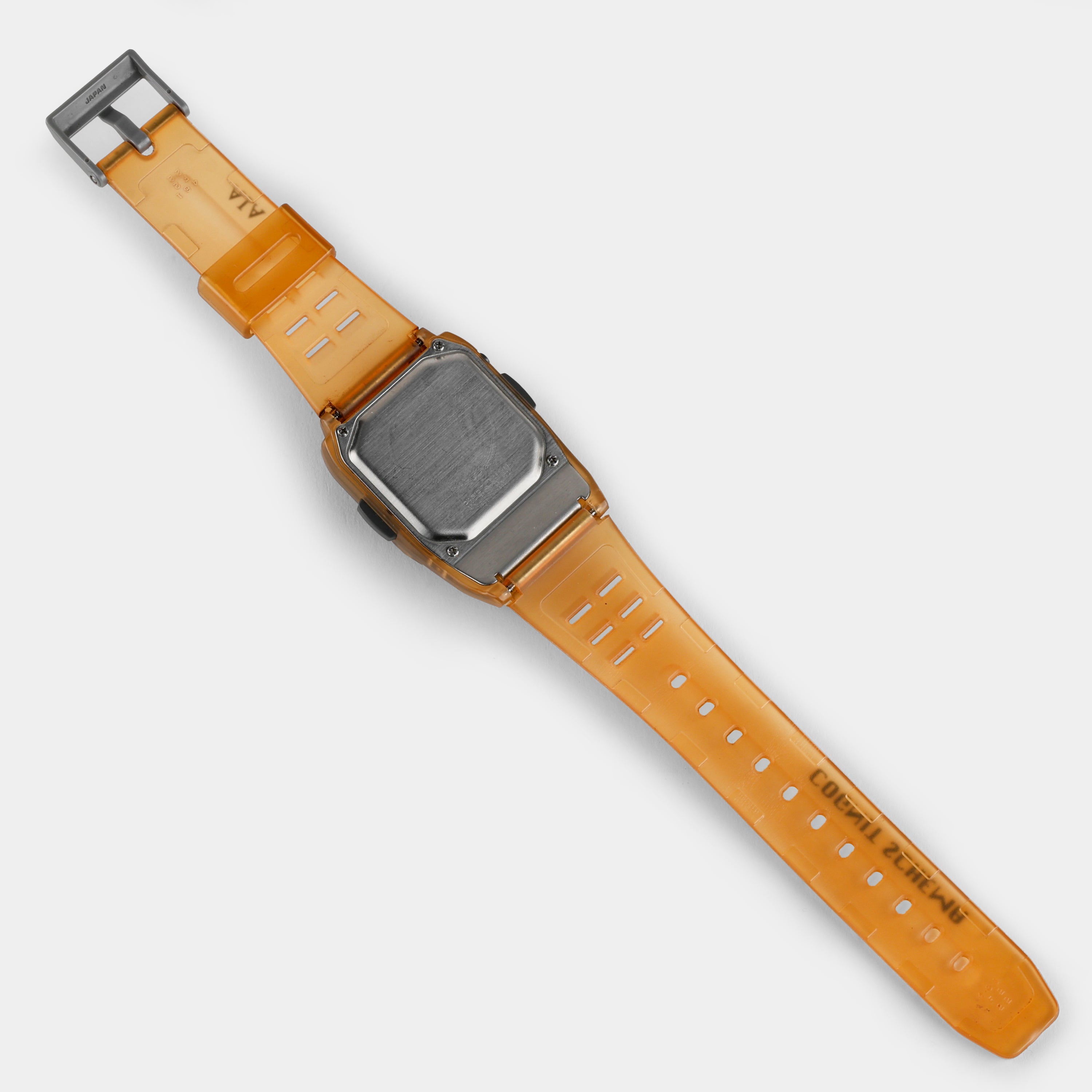 Casio Cognit Schema Telememo 50 Transparent Orange Wristwatch