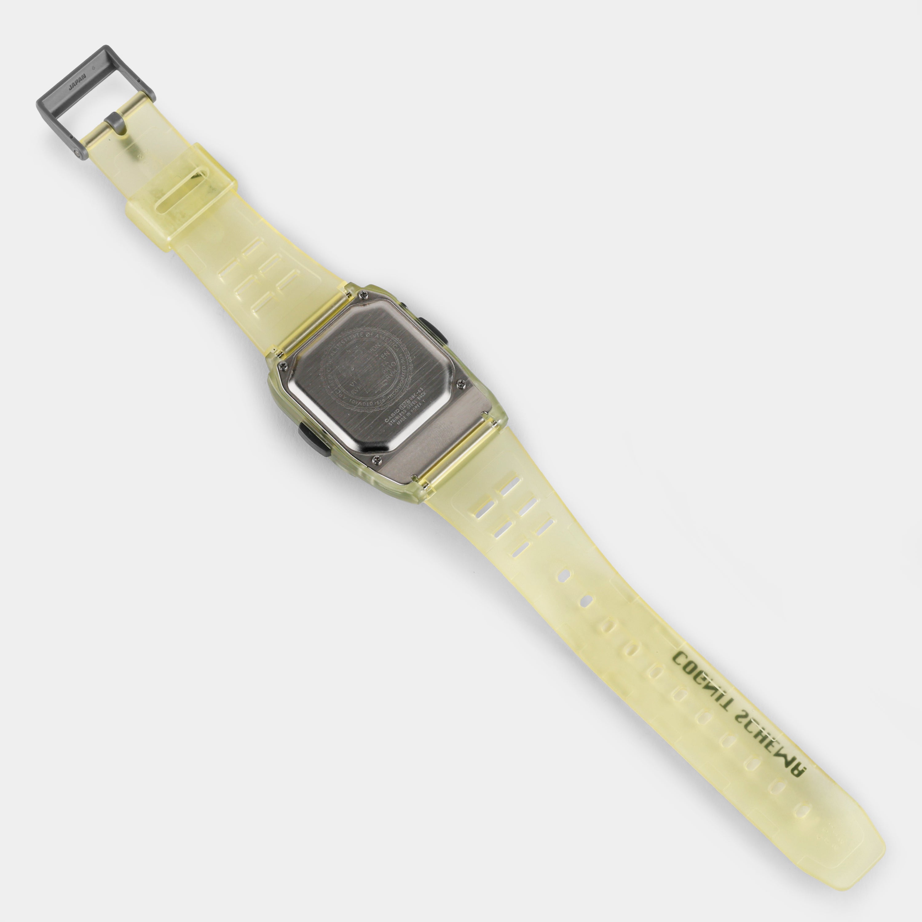 Casio Cognit Schema Telememo 50 Transparent Yellow Wristwatch