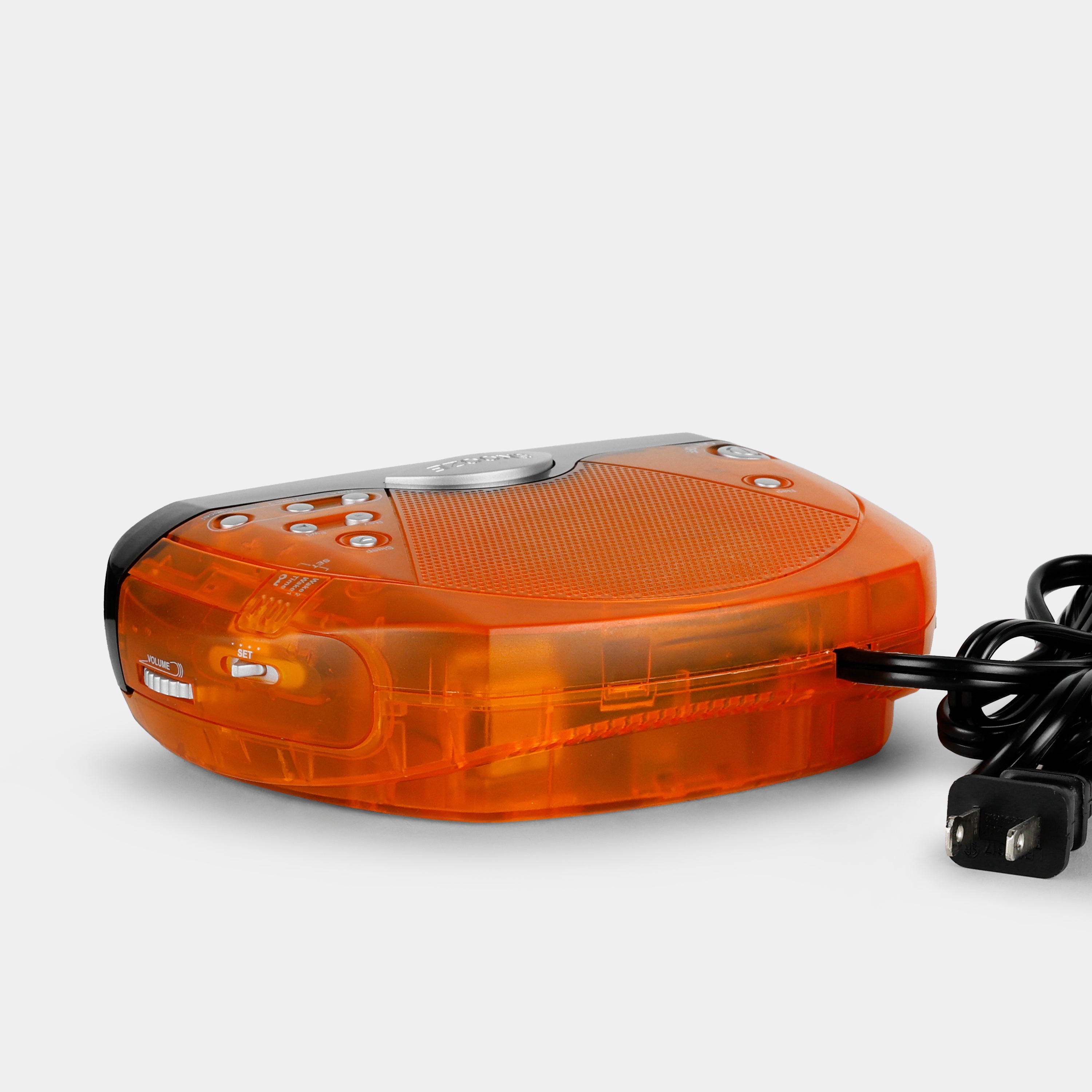 RCA RP4842OR Transparent Orange AM/FM Alarm Clock Radio