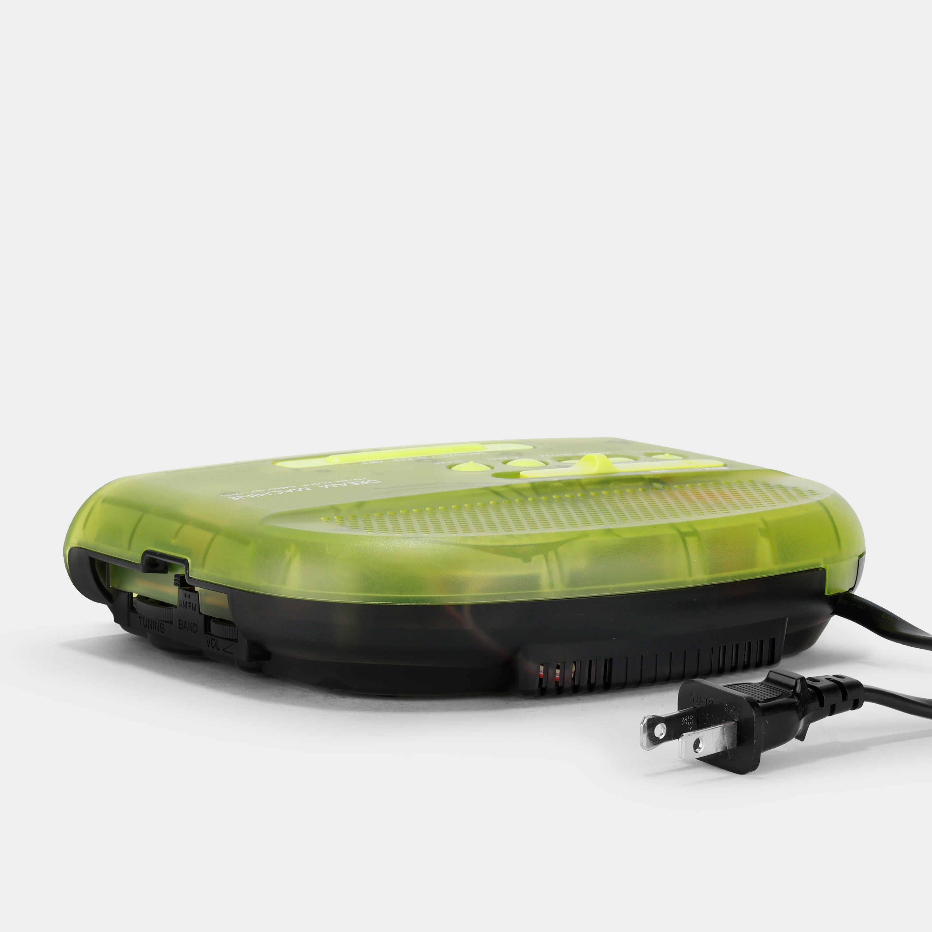 Sony Dream Machine ICF-C295 Transparent Green FM/AM Digital Alarm Clock