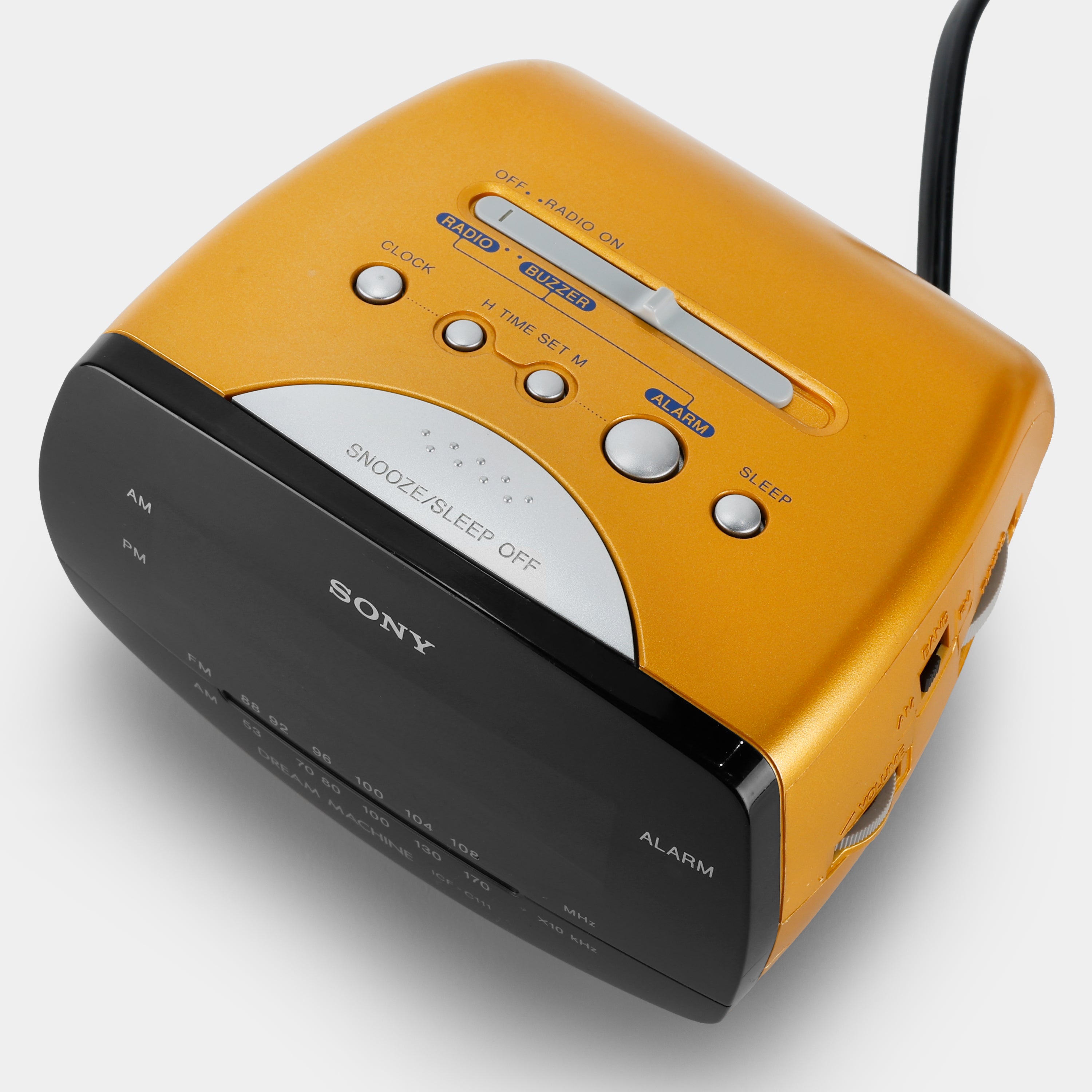 Sony Dream Machine ICF-C111 AM/FM Gold Alarm Clock Radio