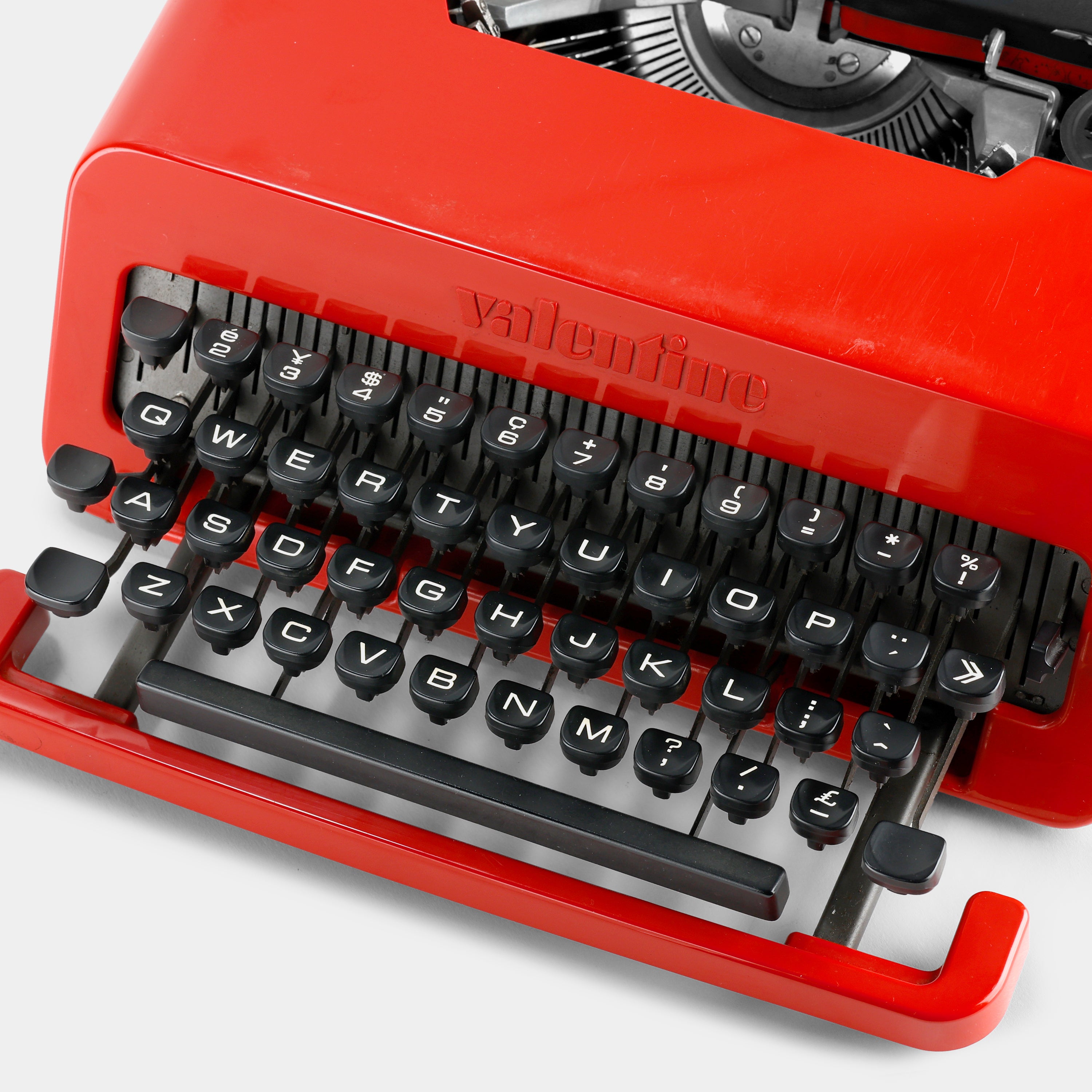 Olivetti Valentine S Red Manual Typewriter and Case
