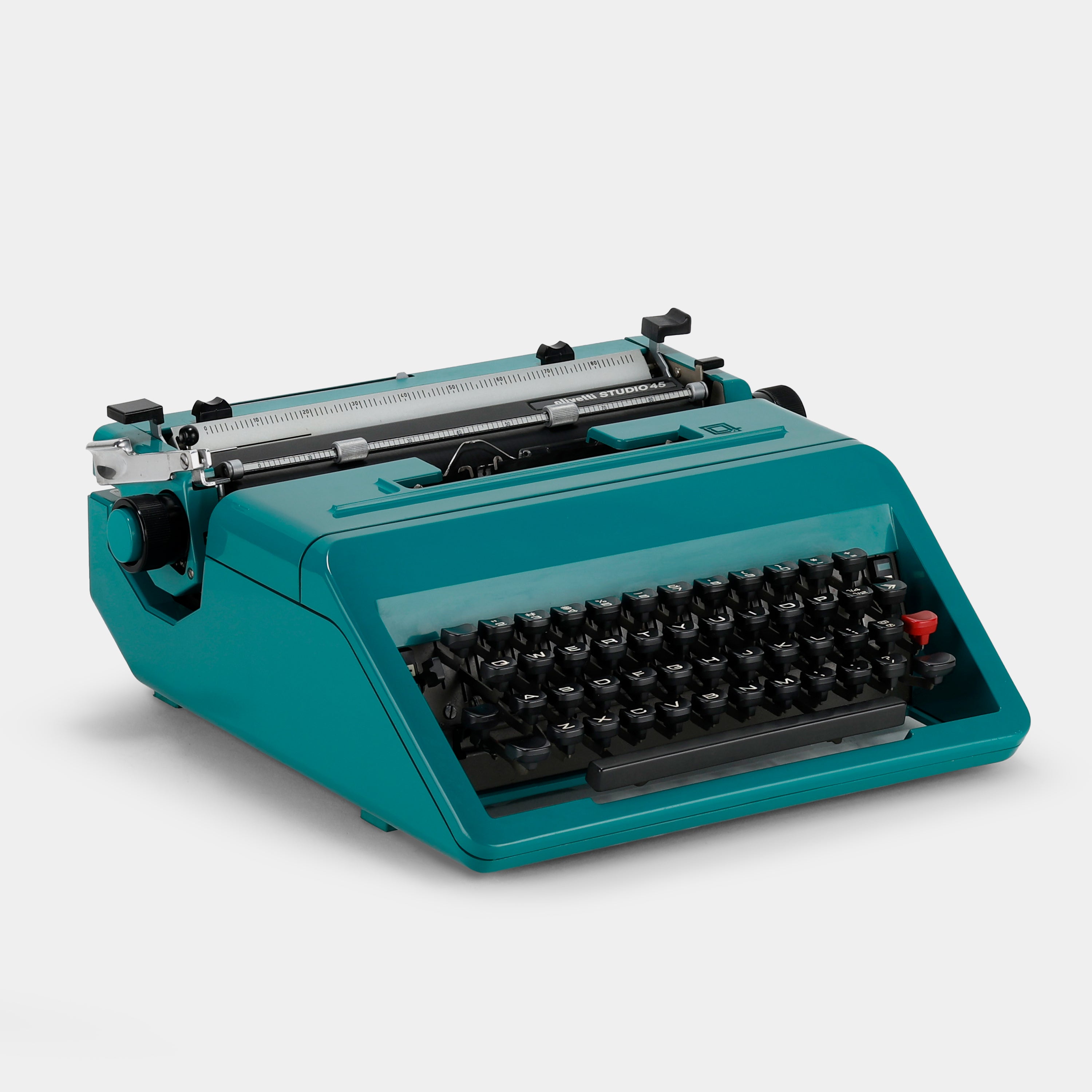 Olivetti Underwood Studio 45 Turquoise Manual Typewriter and Case