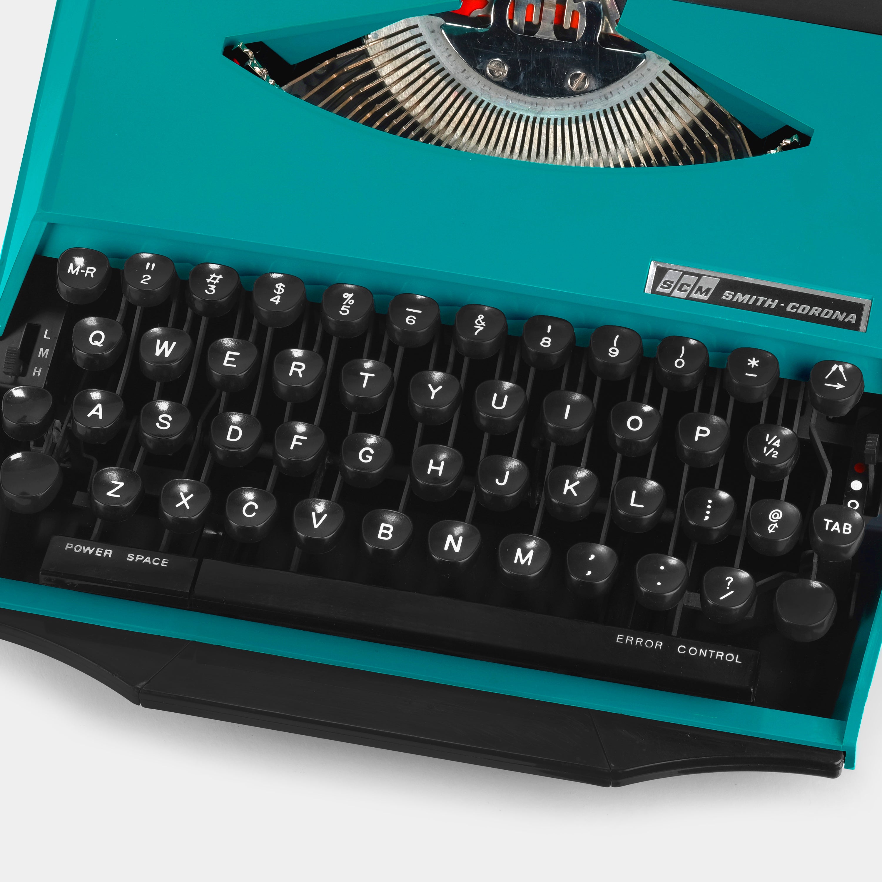 Smith-Corona Super-G Design by Ghia Turquoise Manual Typewriter and Case