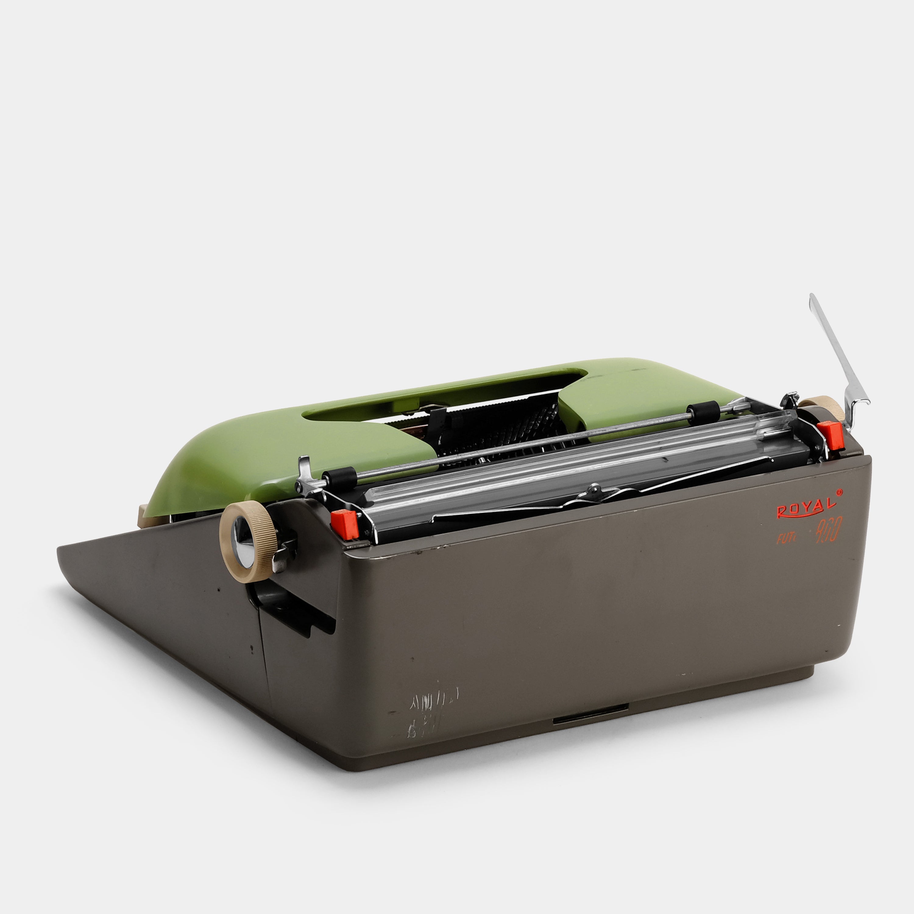 Royal Futura 800 Green Manual Typewriter and Case