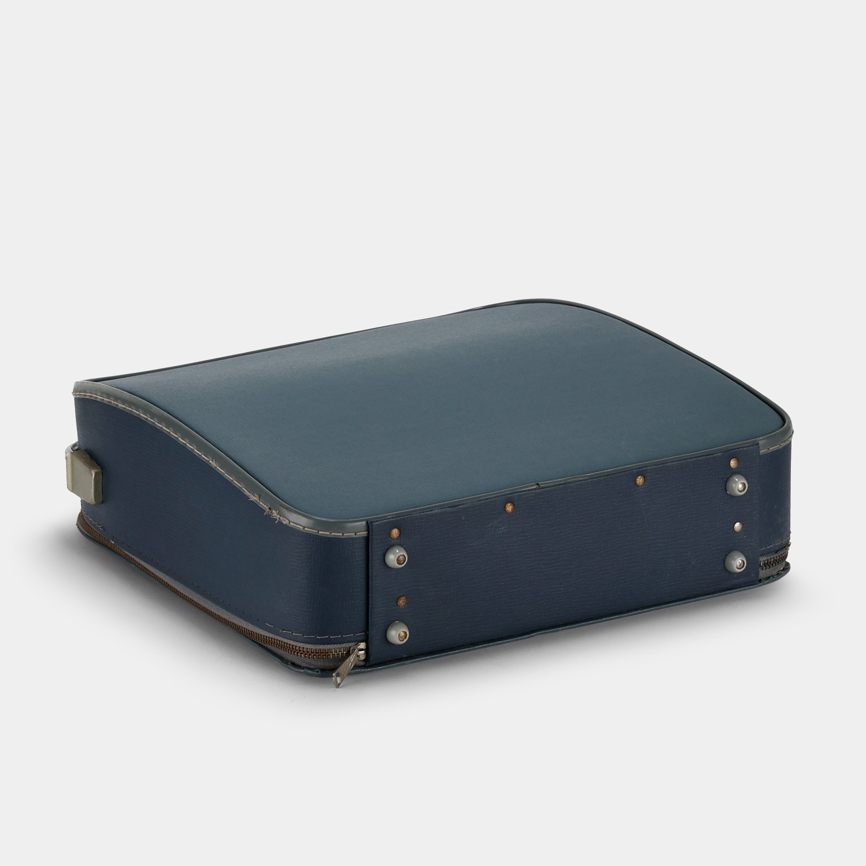 Webster XL-500 Blue Manual Typewriter and Leather Case