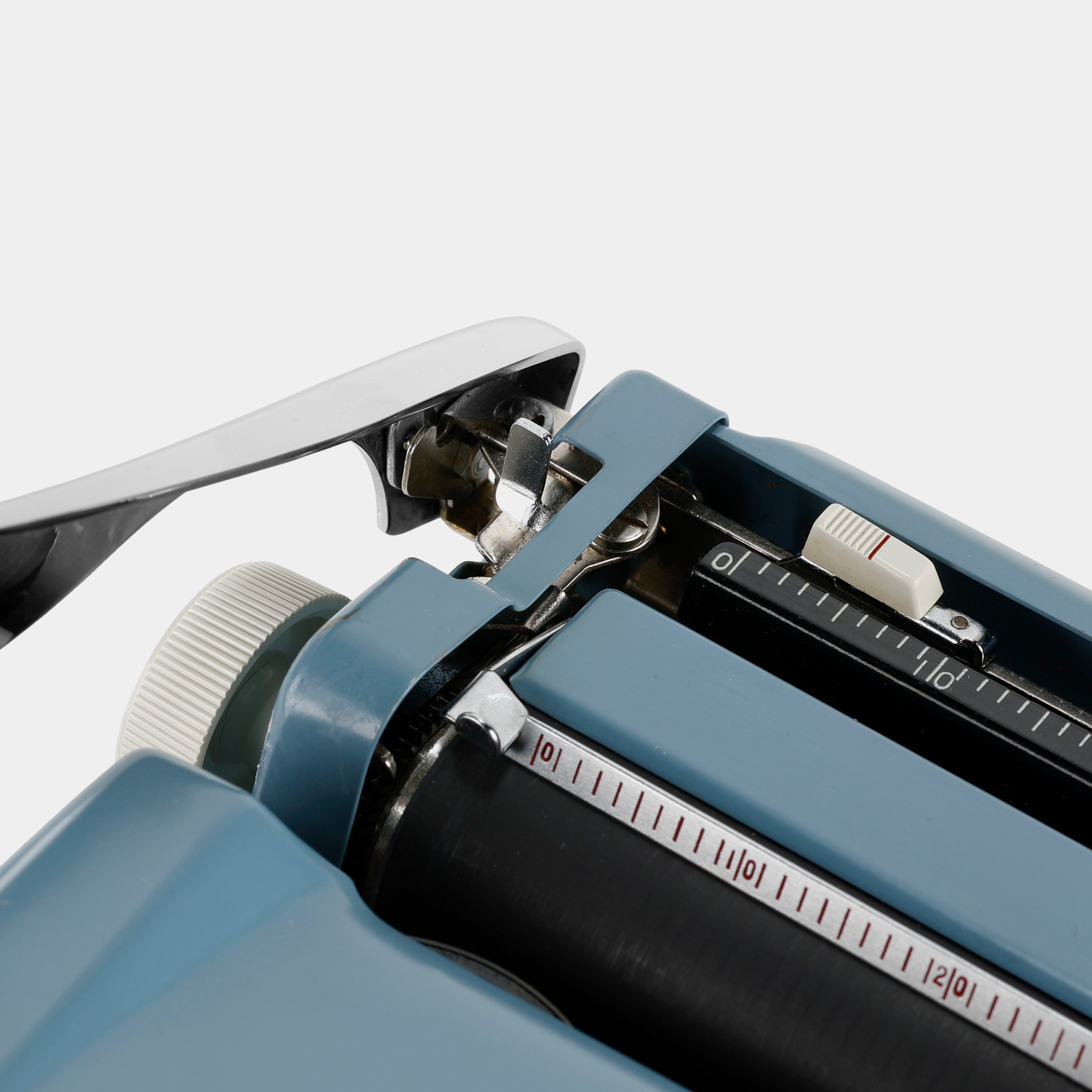 Webster XL-500 Blue Manual Typewriter and Leather Case