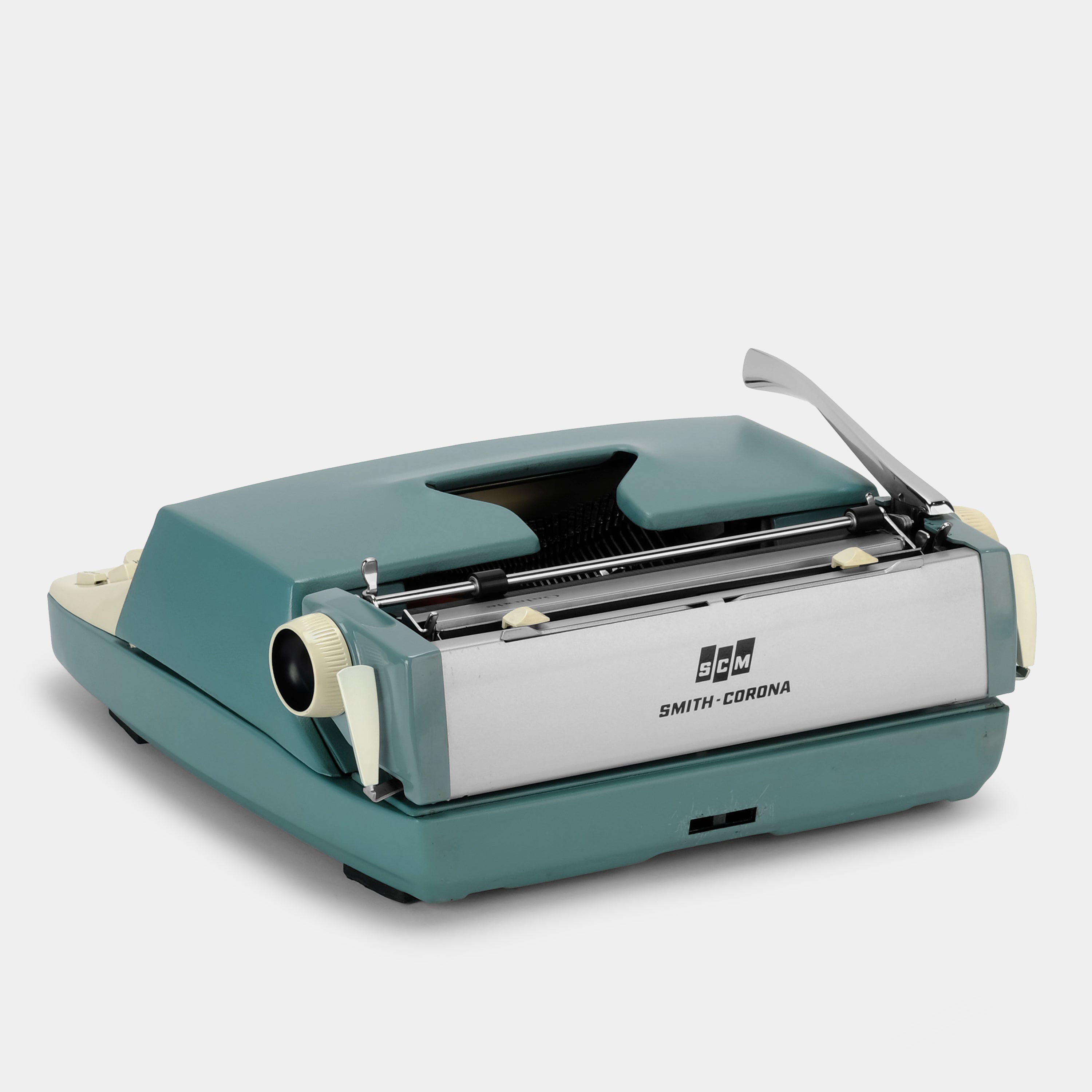 Smith-Corona Galaxie Blue Manual Typewriter and Case