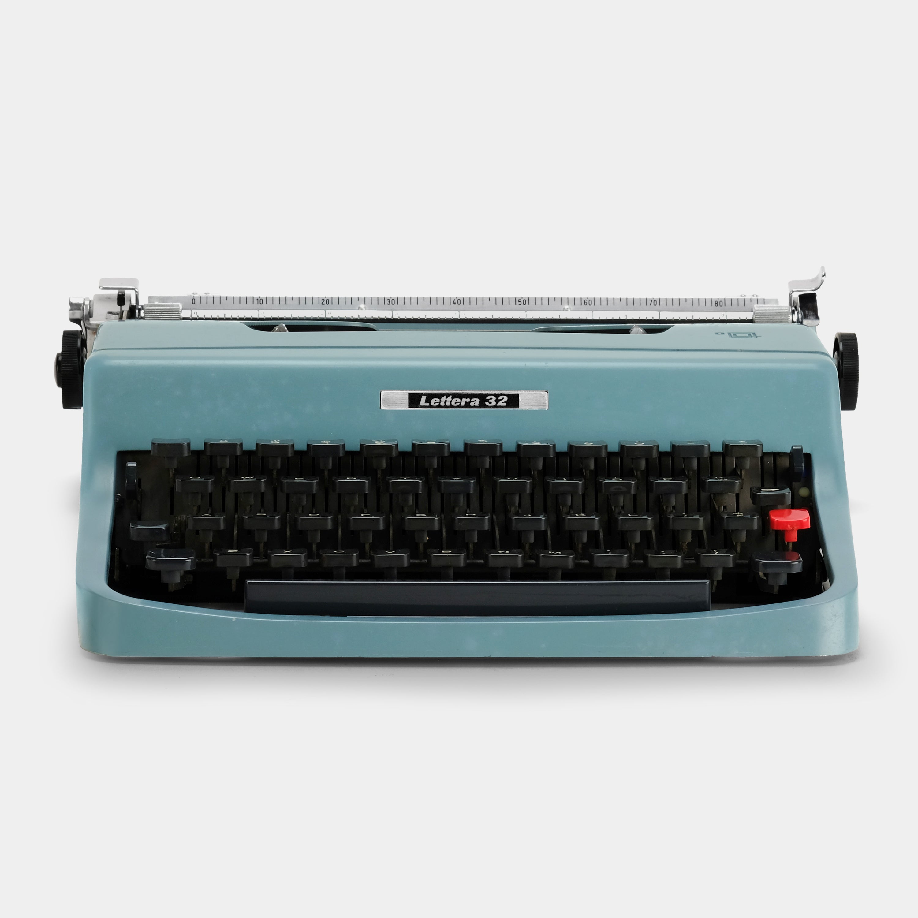 Olivetti-Underwood Lettera 32 Teal Manual Typewriter and Case