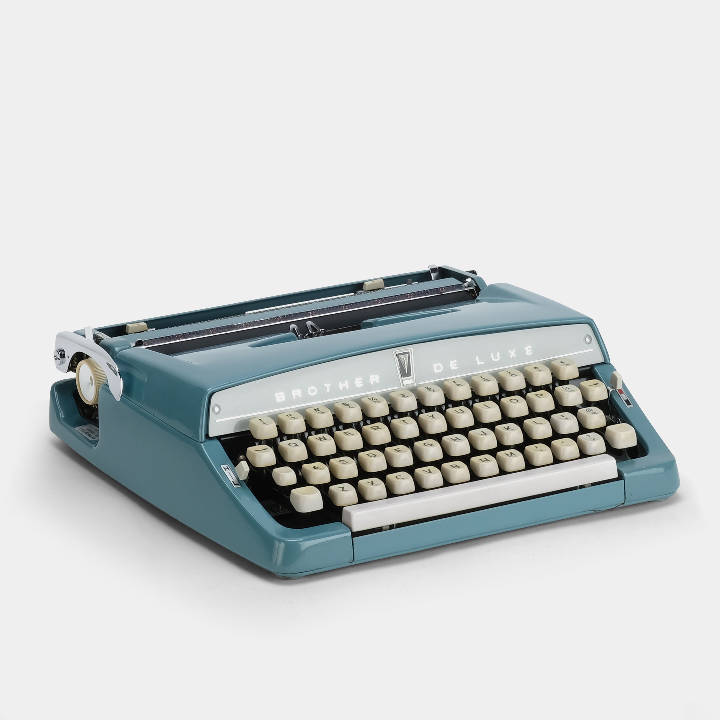 Brother De Luxe Teal Manual Typewriter and Case