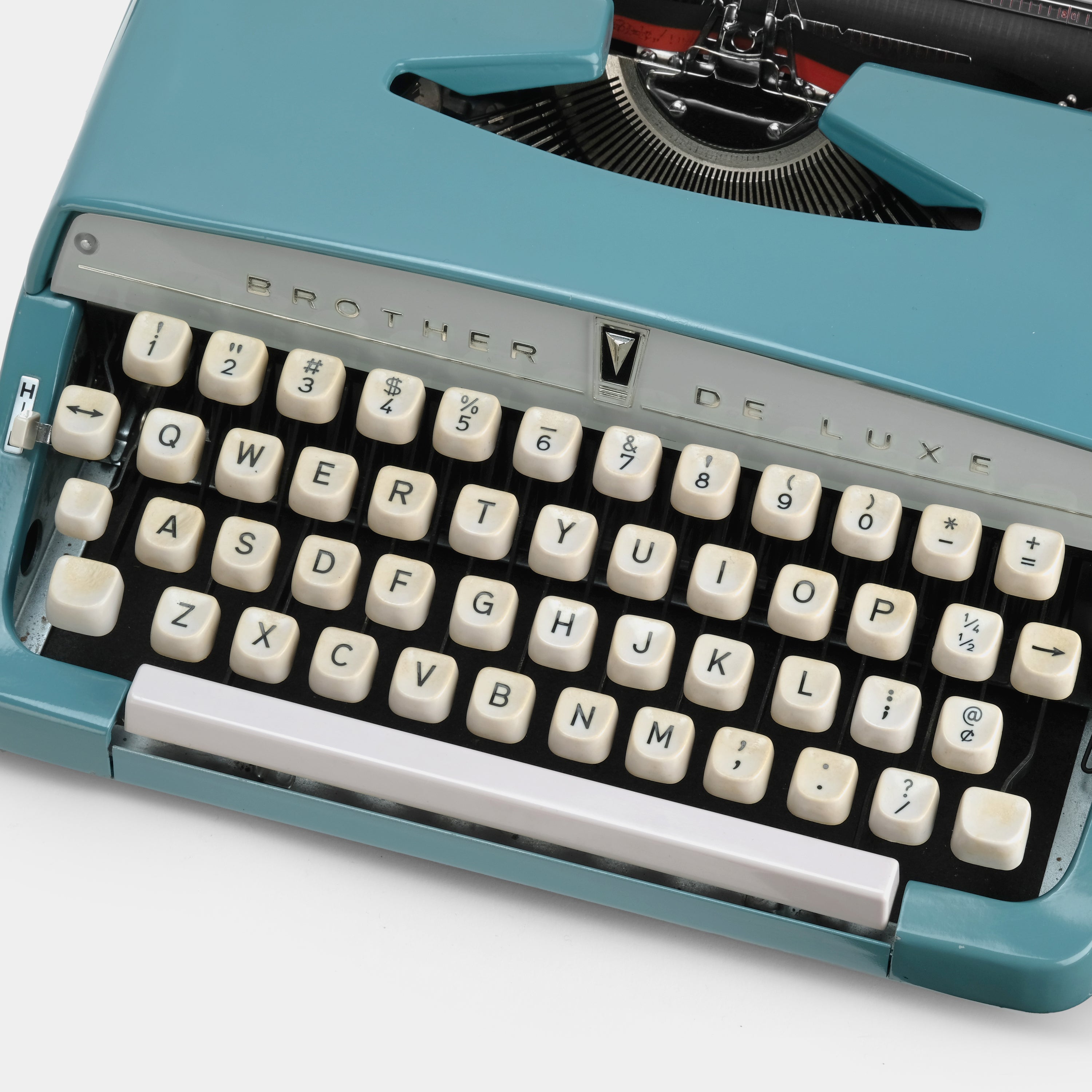 Brother De Luxe Teal Manual Typewriter and Case