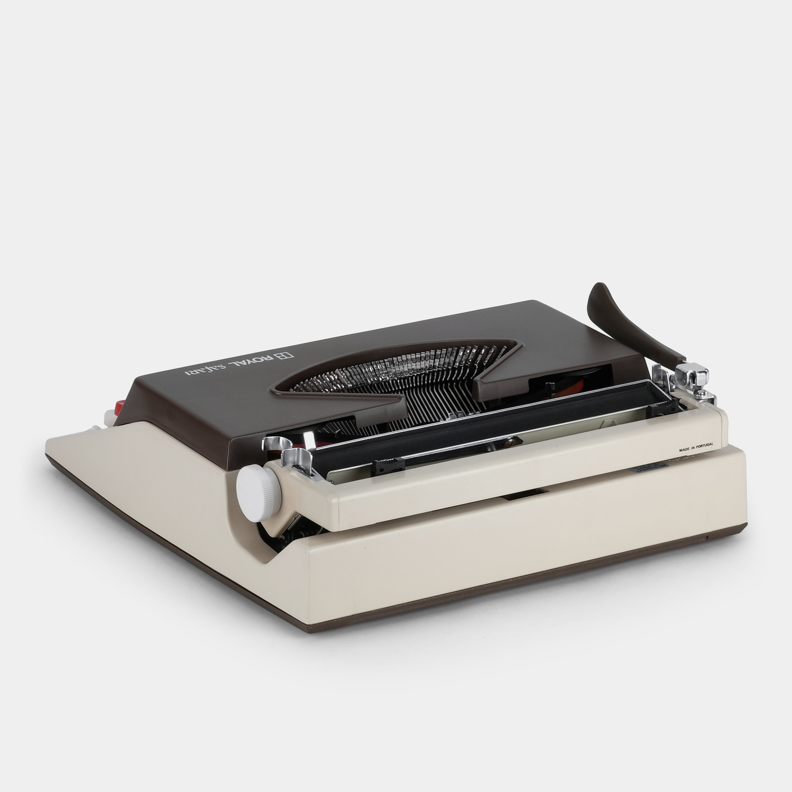 Royal Safari Brown Manual Typewriter and Case