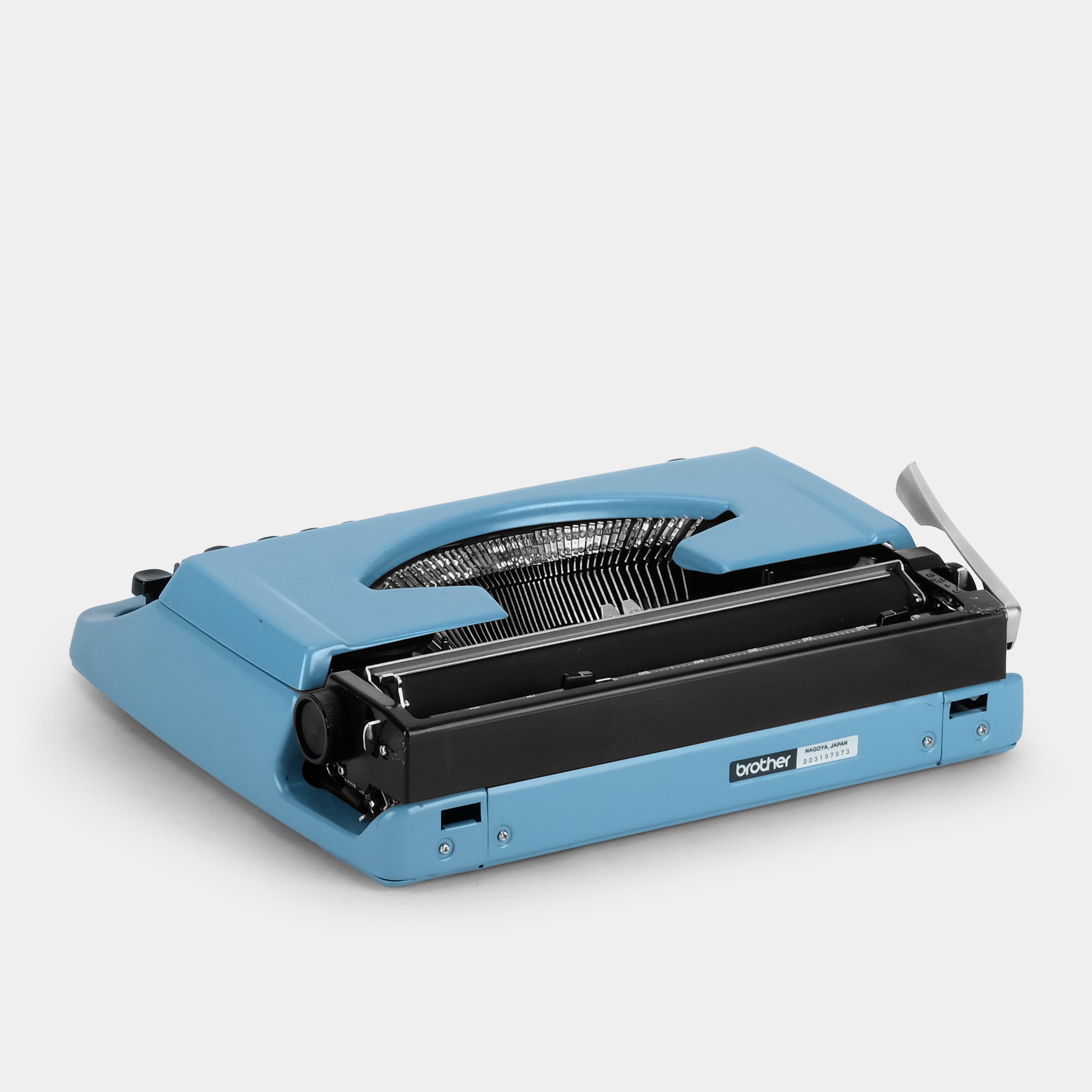 Brother 100 Correction Blue Manual Typewriter and Case