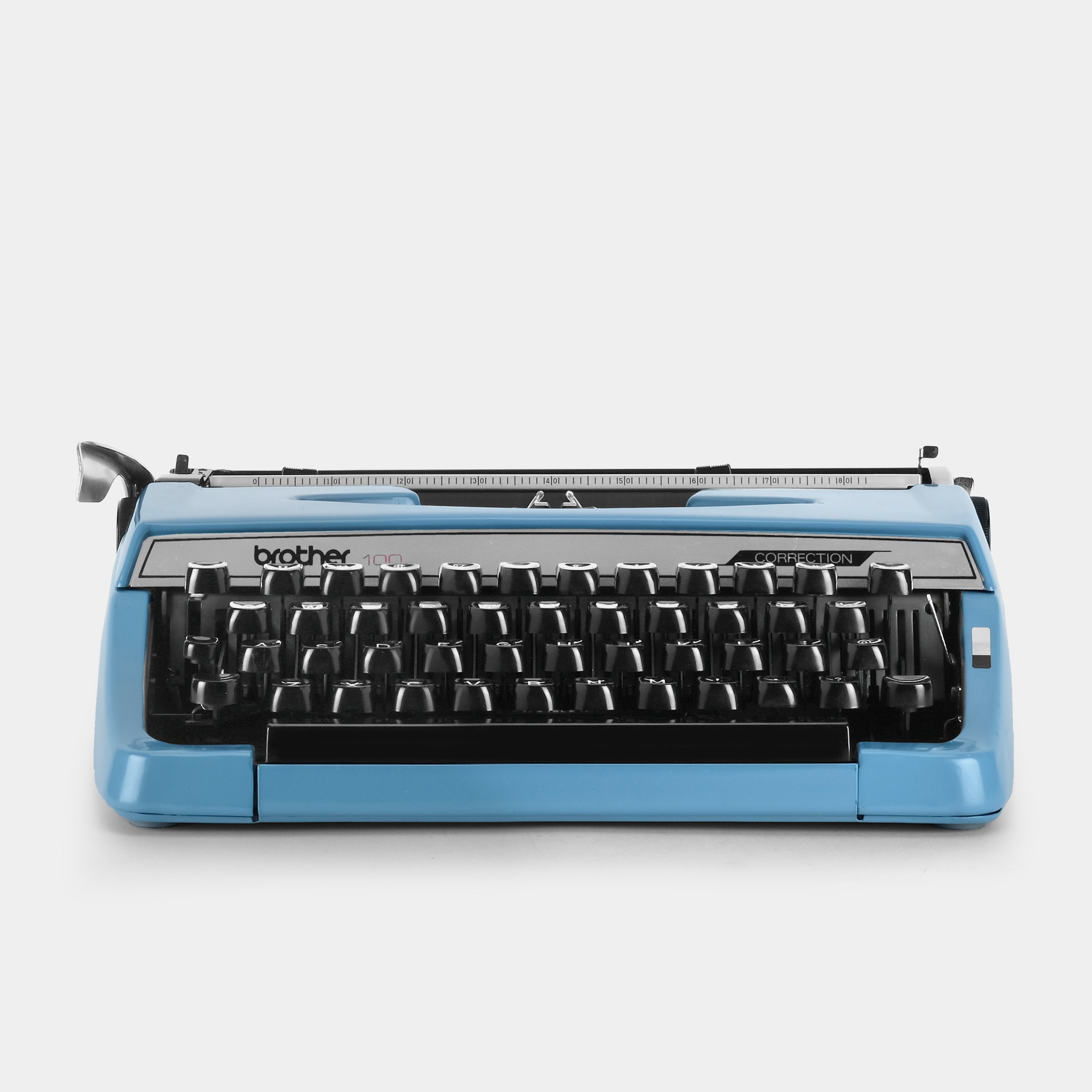 Brother 100 Correction Blue Manual Typewriter and Case