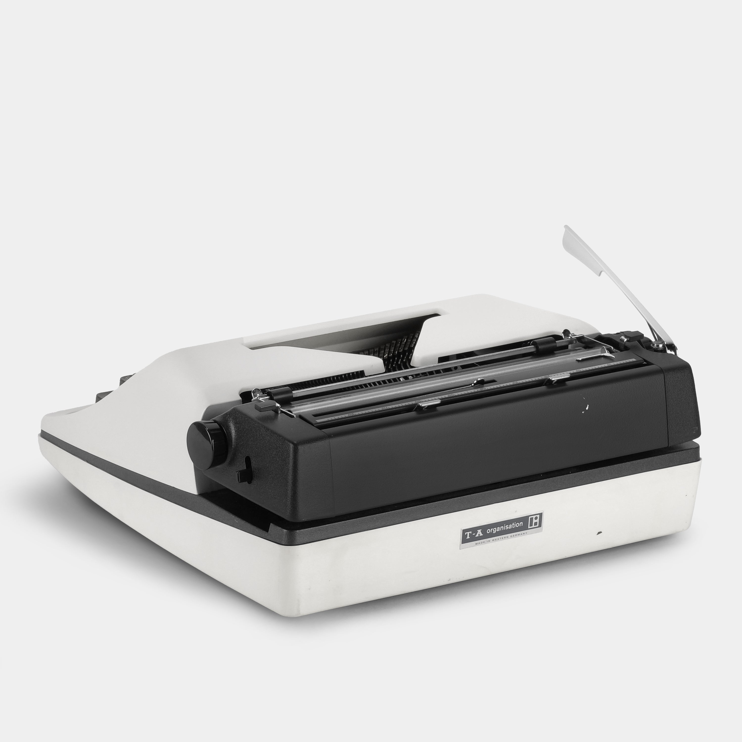 Adler J2 White Manual Typewriter and Case
