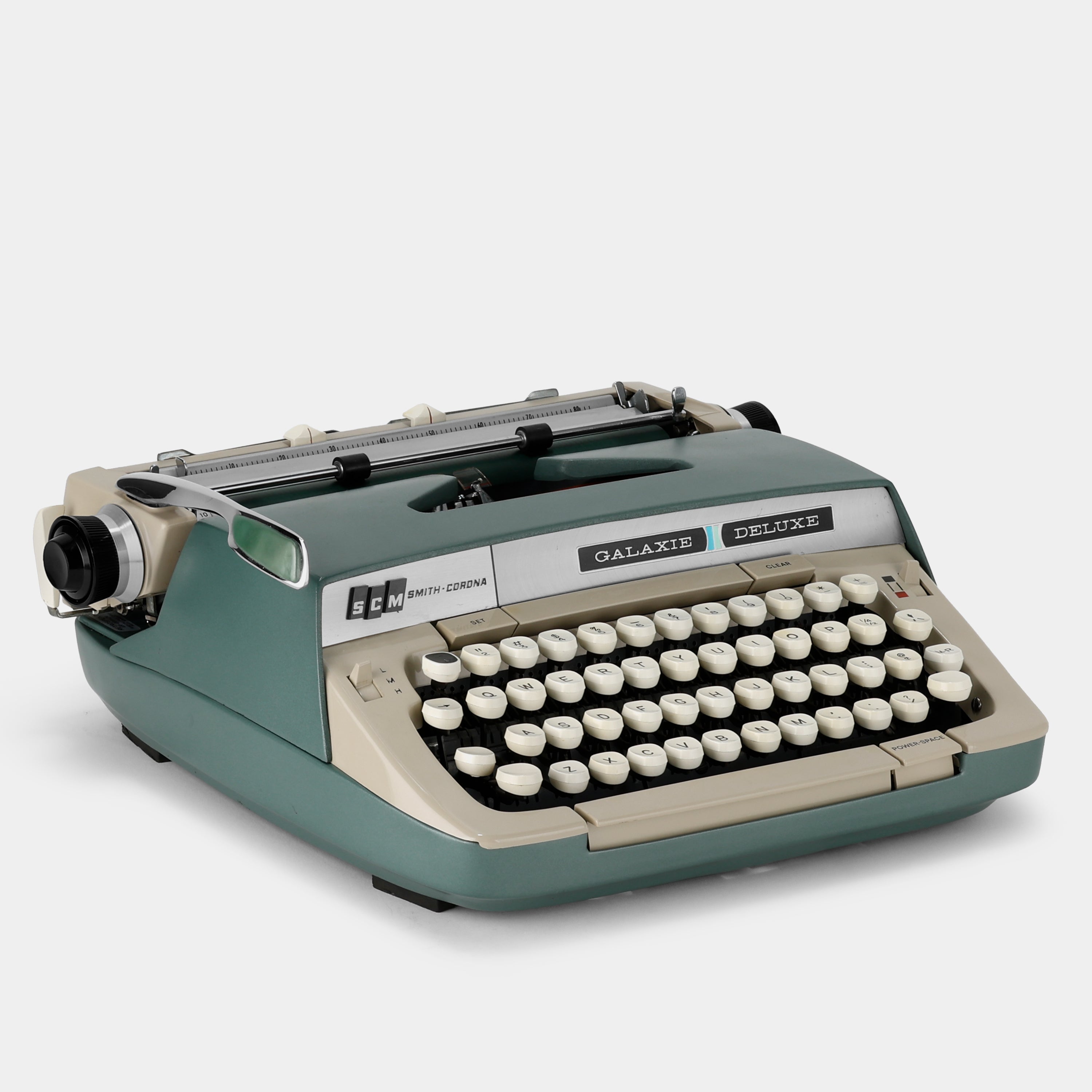 Smith-Corona Galaxie Deluxe Olive Manual Typewriter and Case