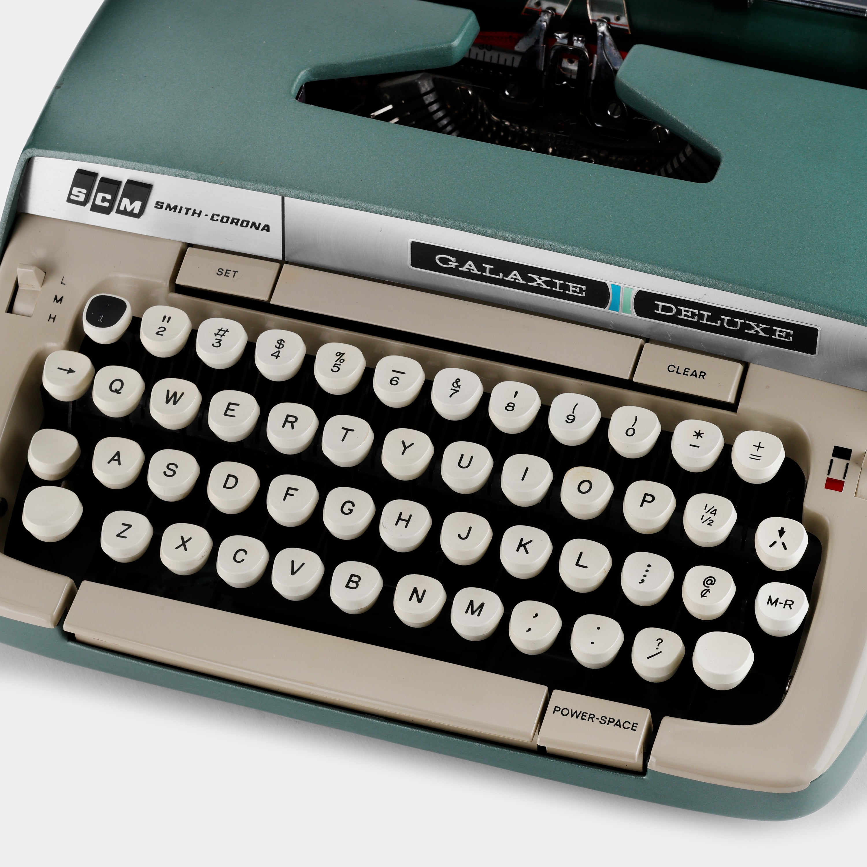 Smith-Corona Galaxie Deluxe Olive Manual Typewriter and Case