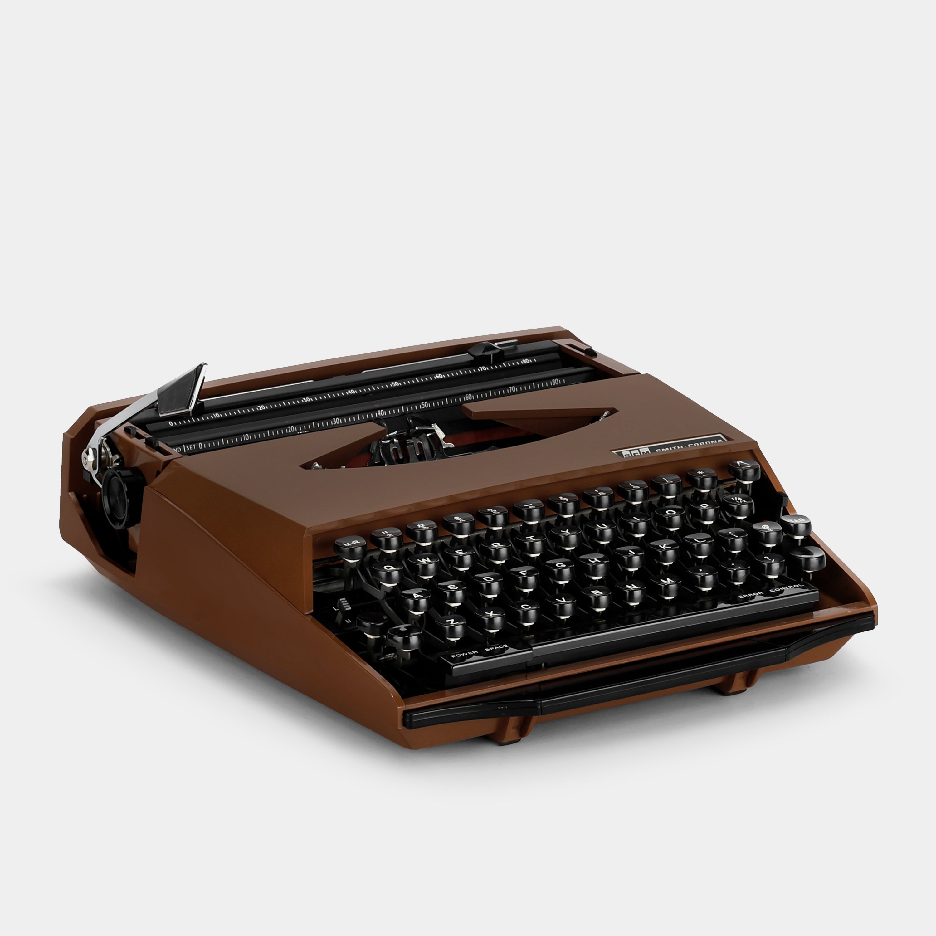 Smith-Corona Super-G Design by Ghia Brown Manual Typewriter and Case