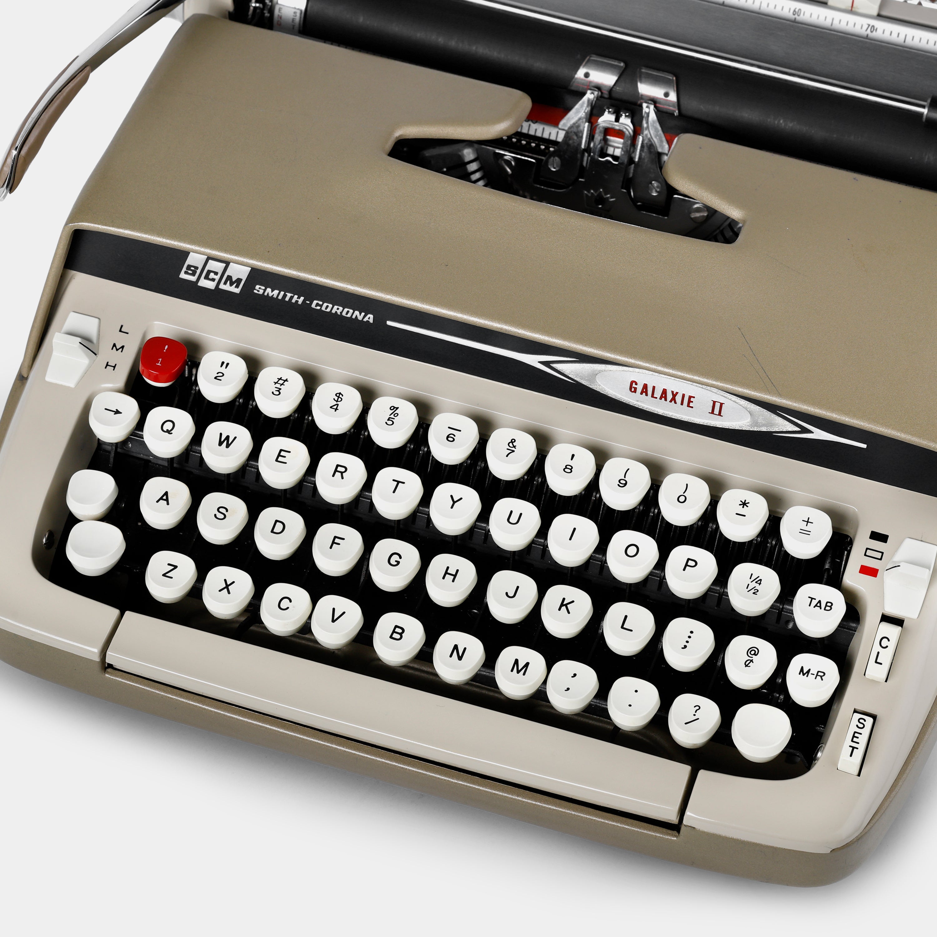 Smith-Corona Galaxie II Clay Manual Typewriter and Case