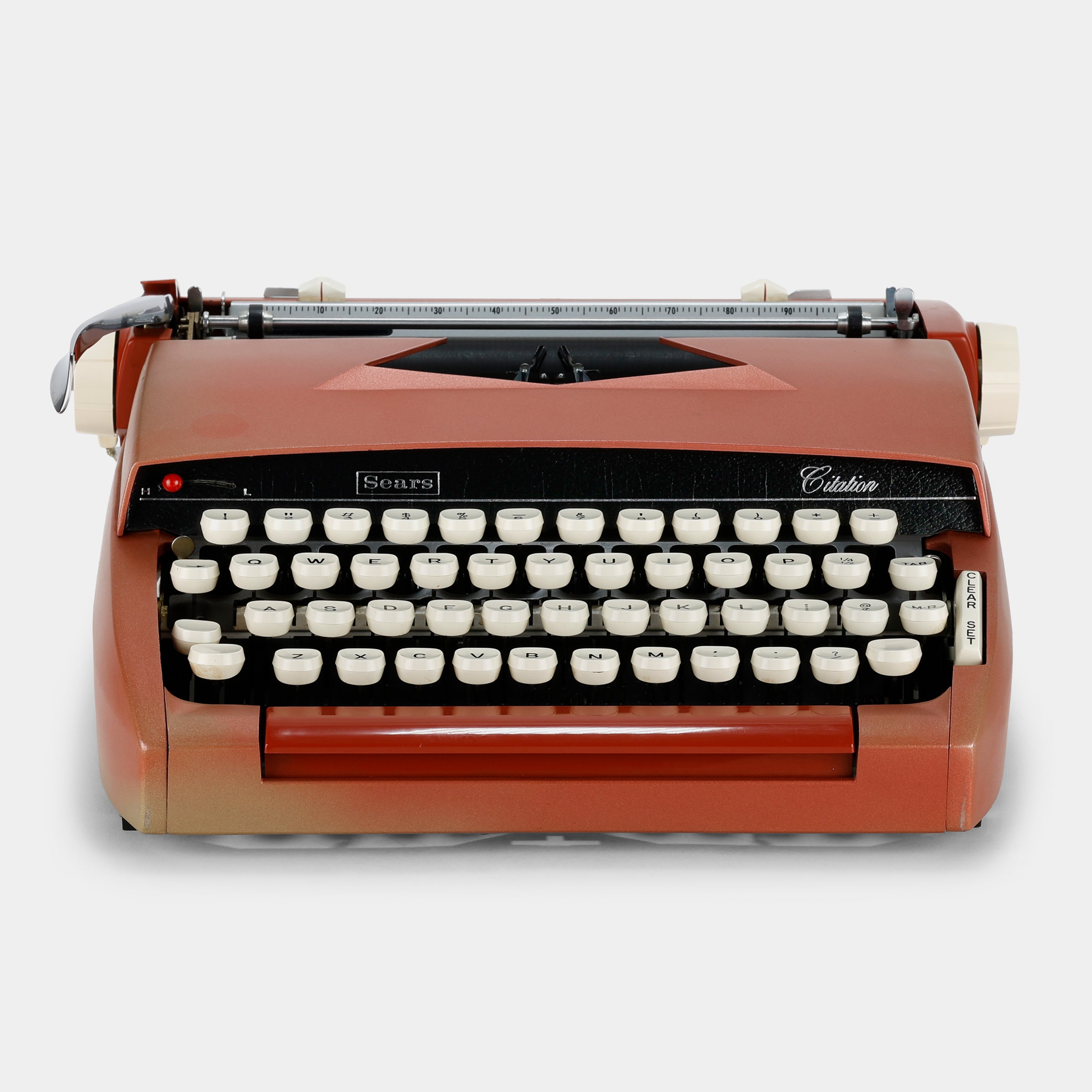 Sears Citation Champagne Blush Red Manual Typewriter and Case