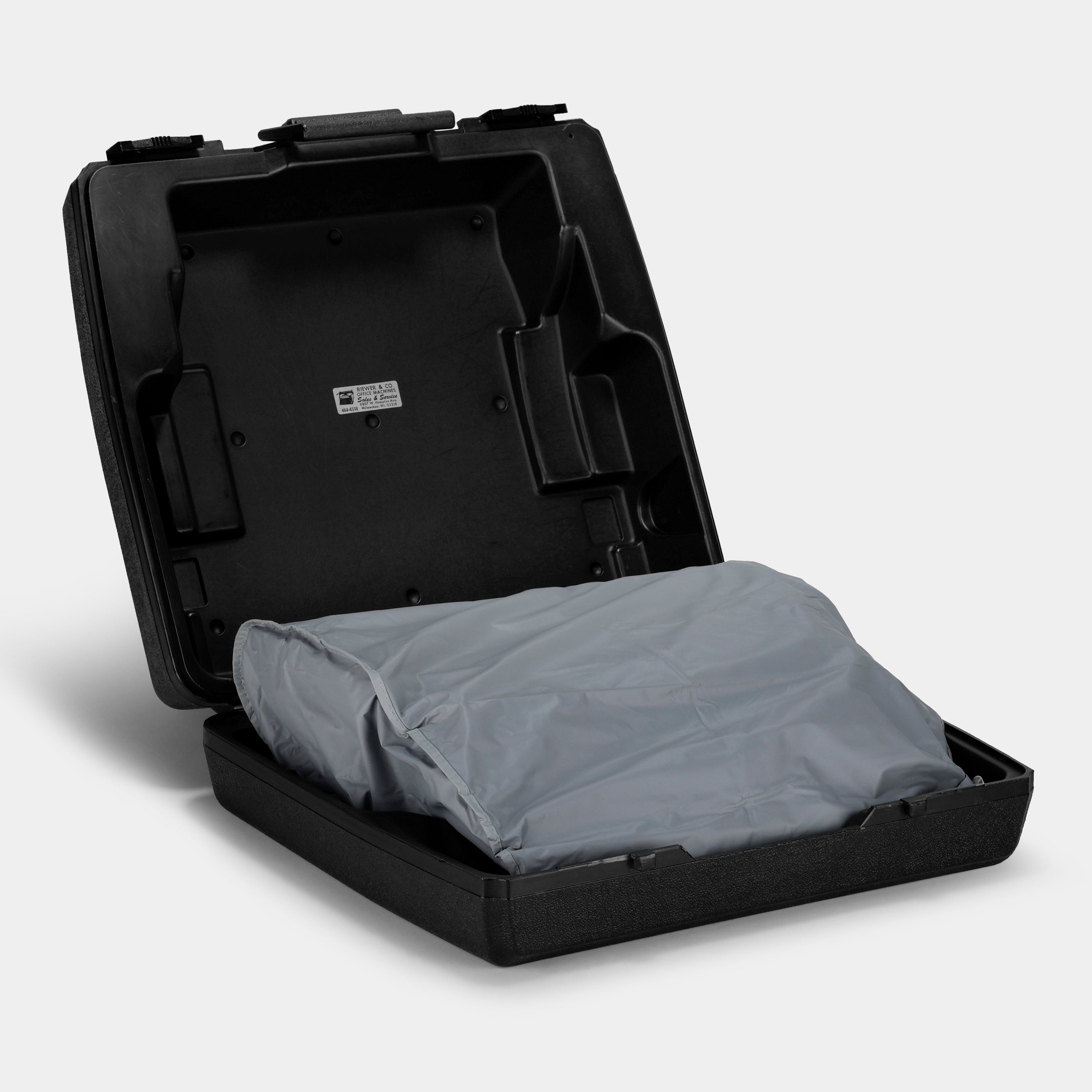 Olympia International B12 White and Grey Manual Typewriter and Case