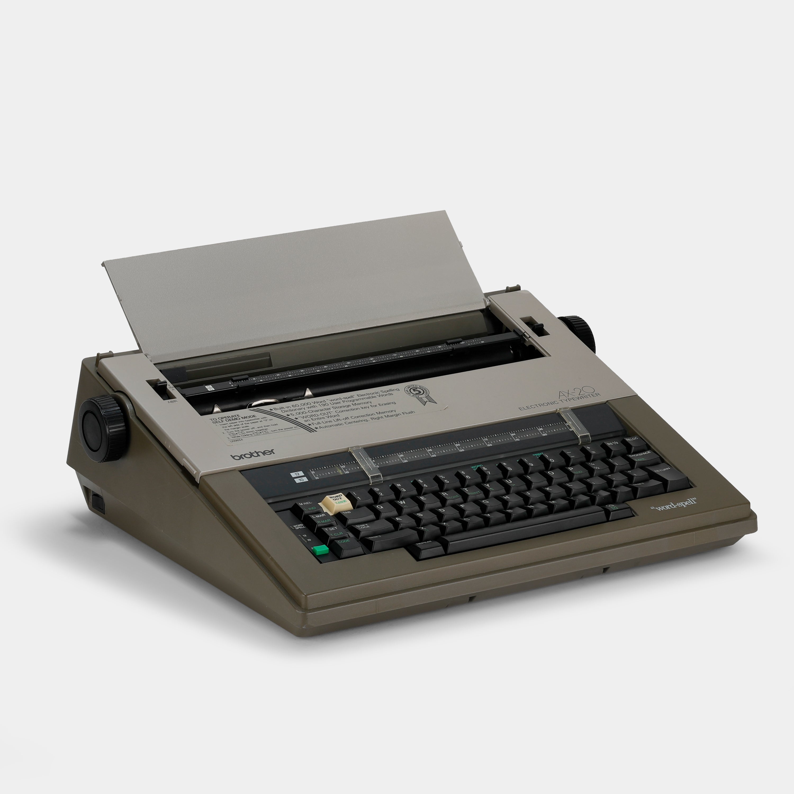 Brother AX-20 Electronic Typewriter – Retrospekt