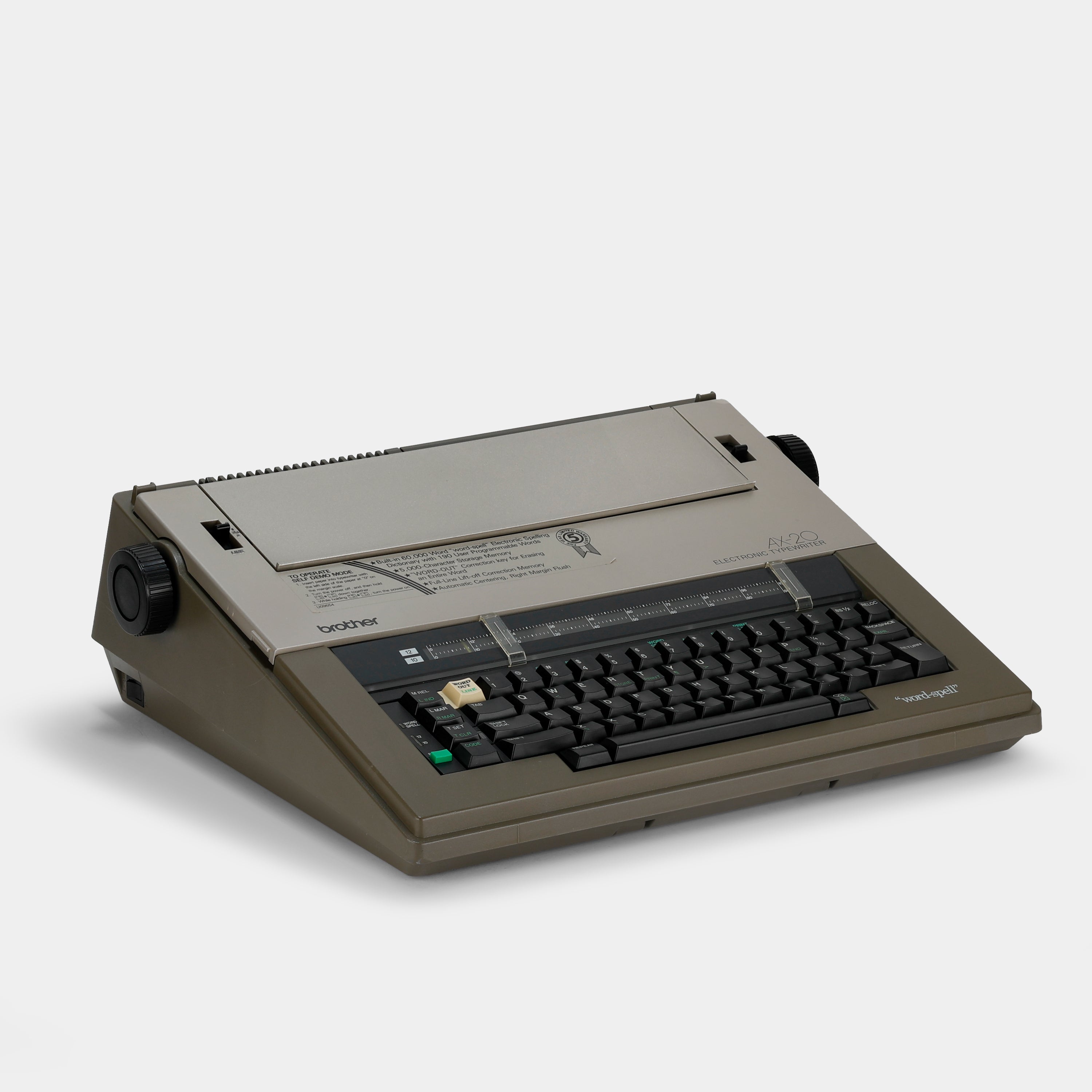 Brother AX-20 Electronic Typewriter