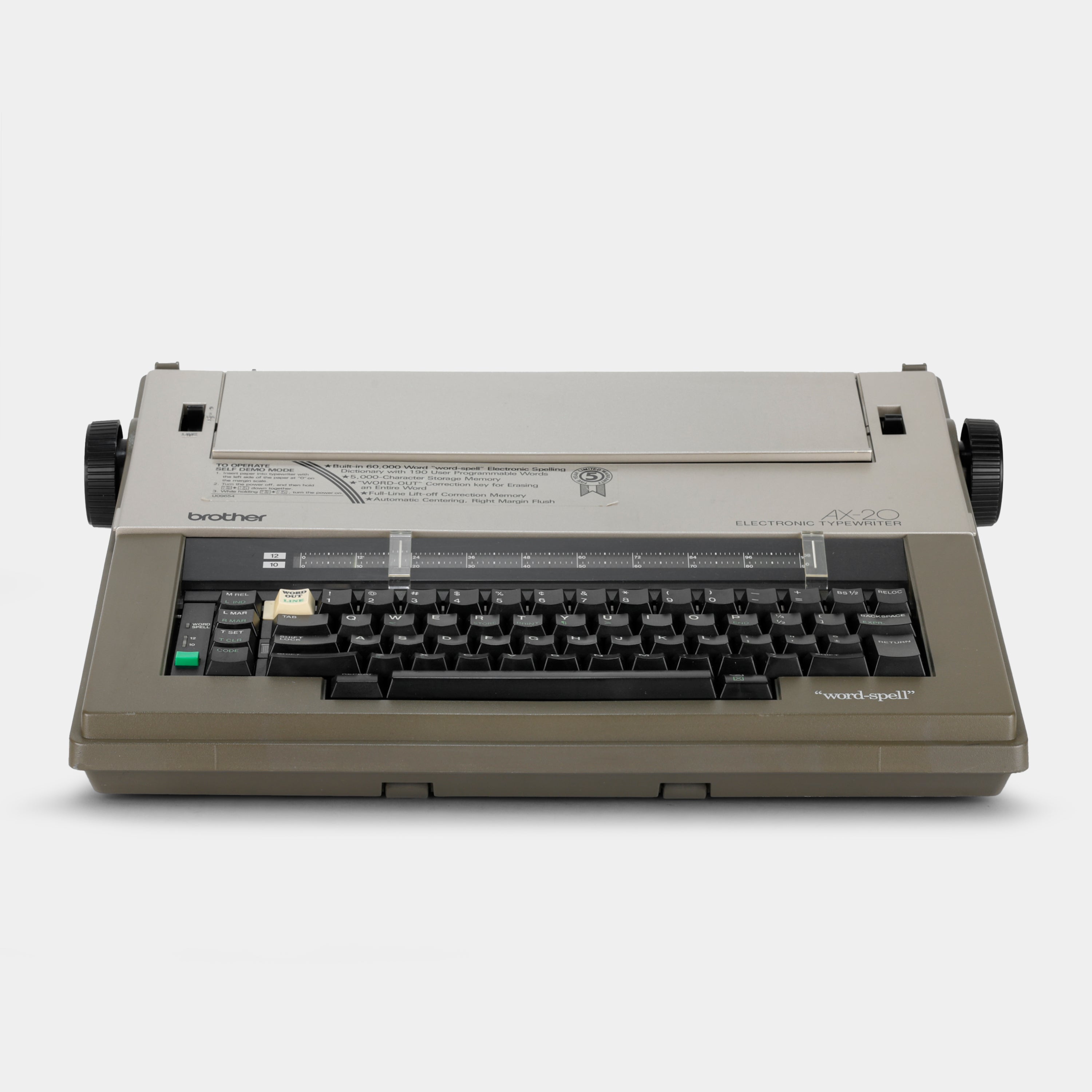 Brother AX-20 Electronic Typewriter