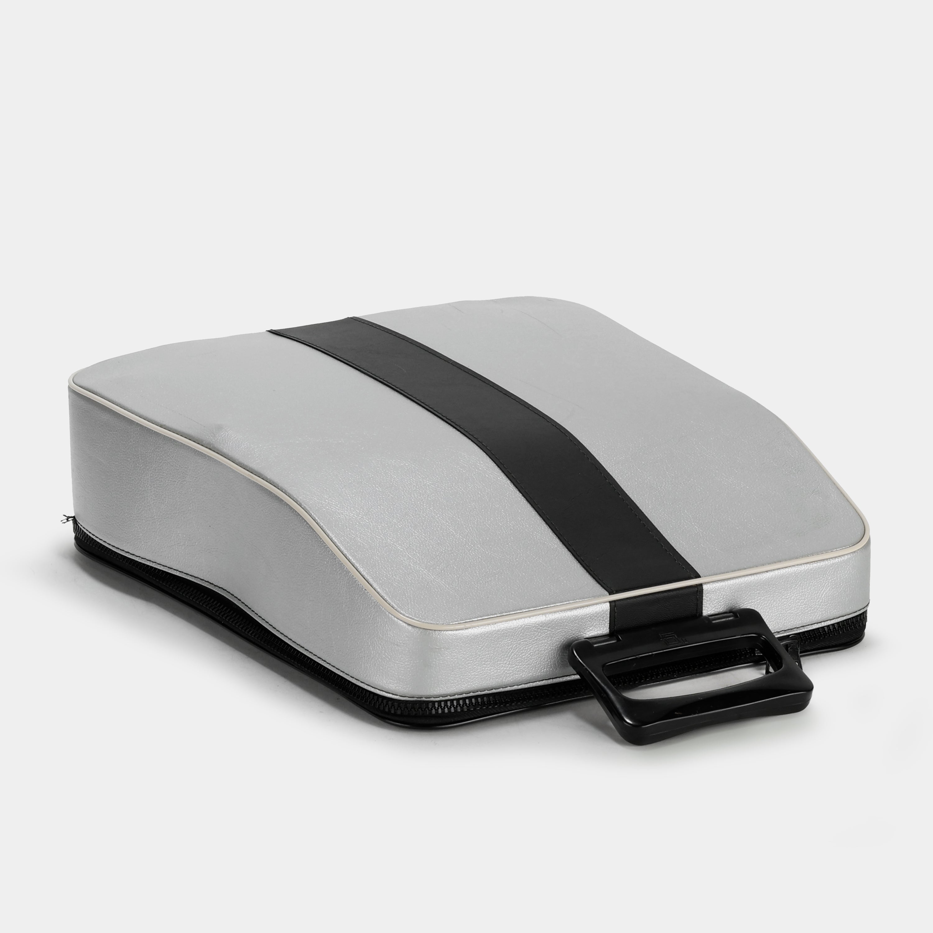 Olivetti Lettera 33 Silver and Black Typewriter and Case
