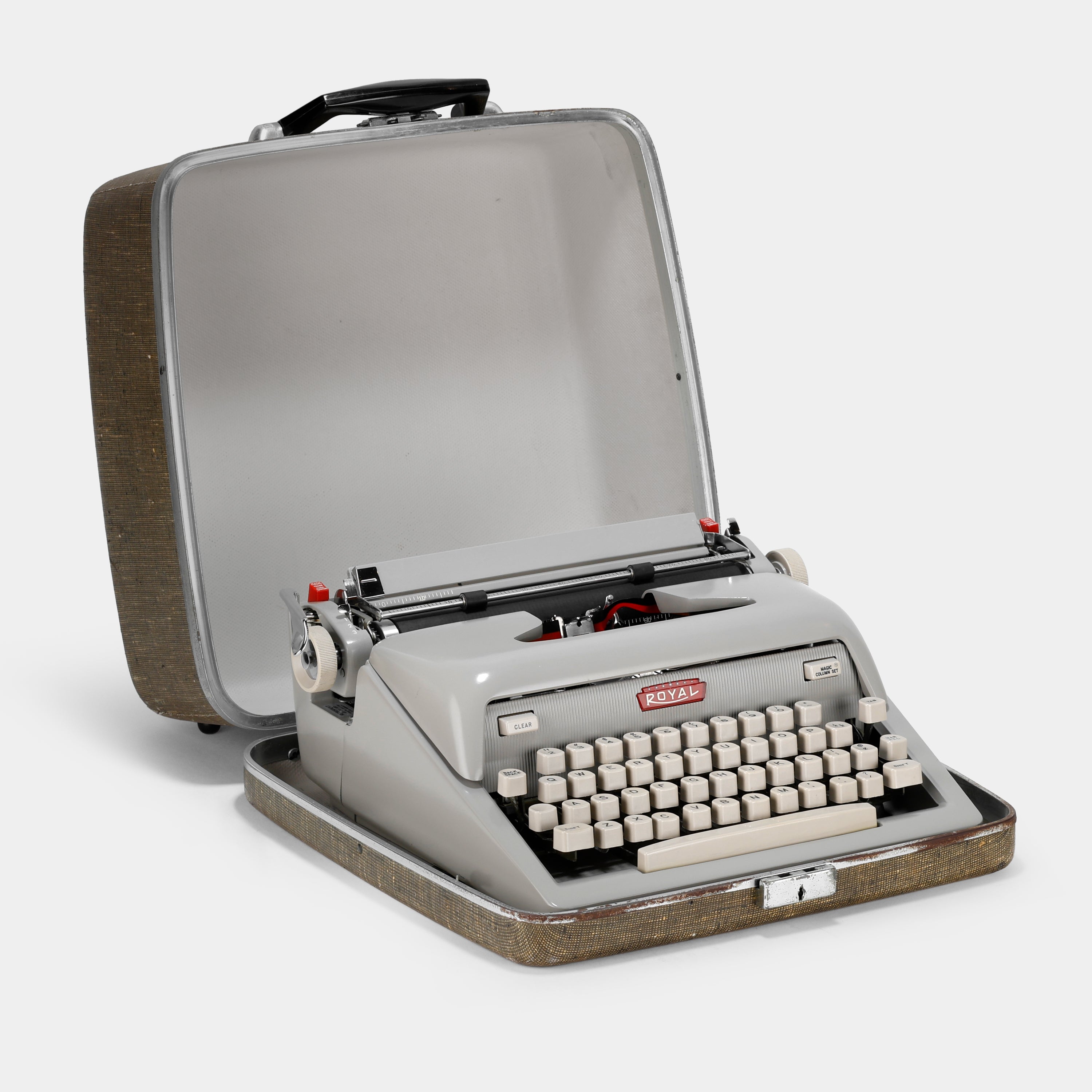 Royal Futura 600 Grey Manual Typewriter and Case