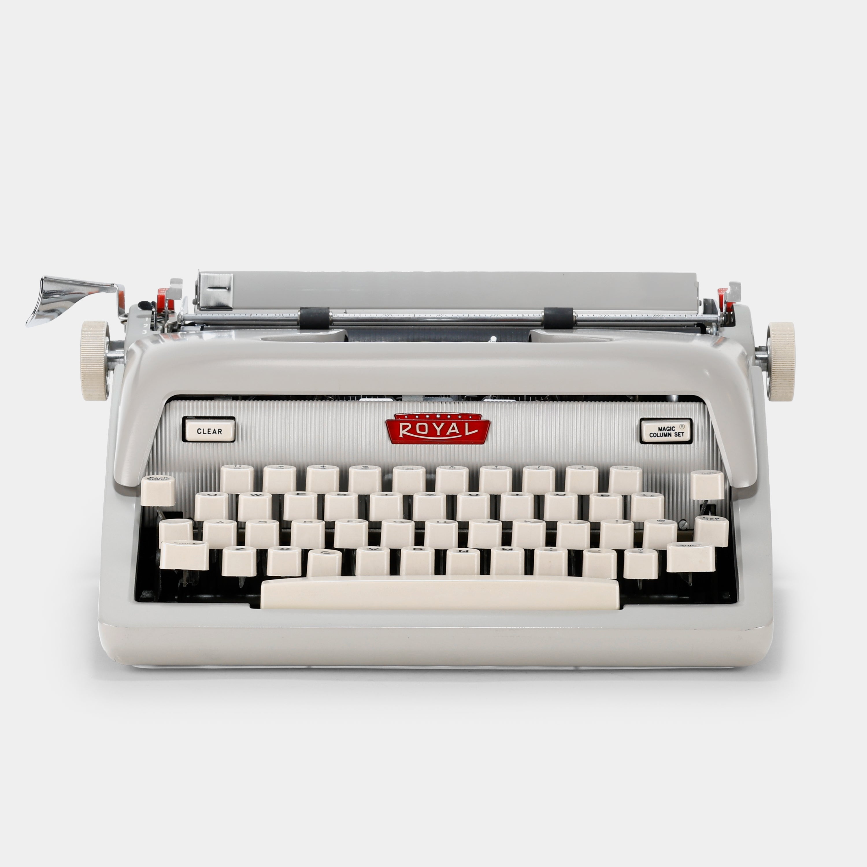 Royal Futura 600 Grey Manual Typewriter and Case