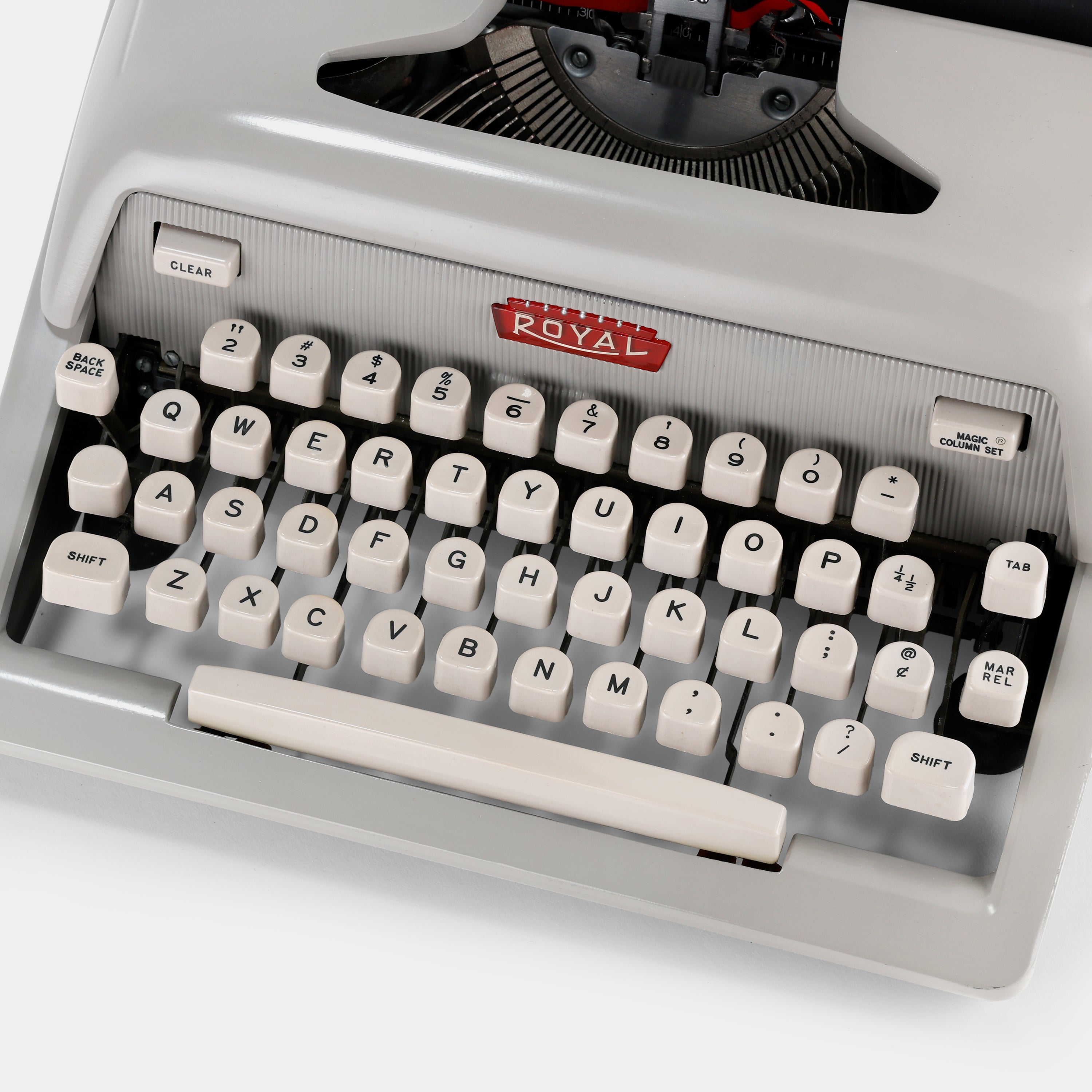 Royal Futura 600 Grey Manual Typewriter and Case