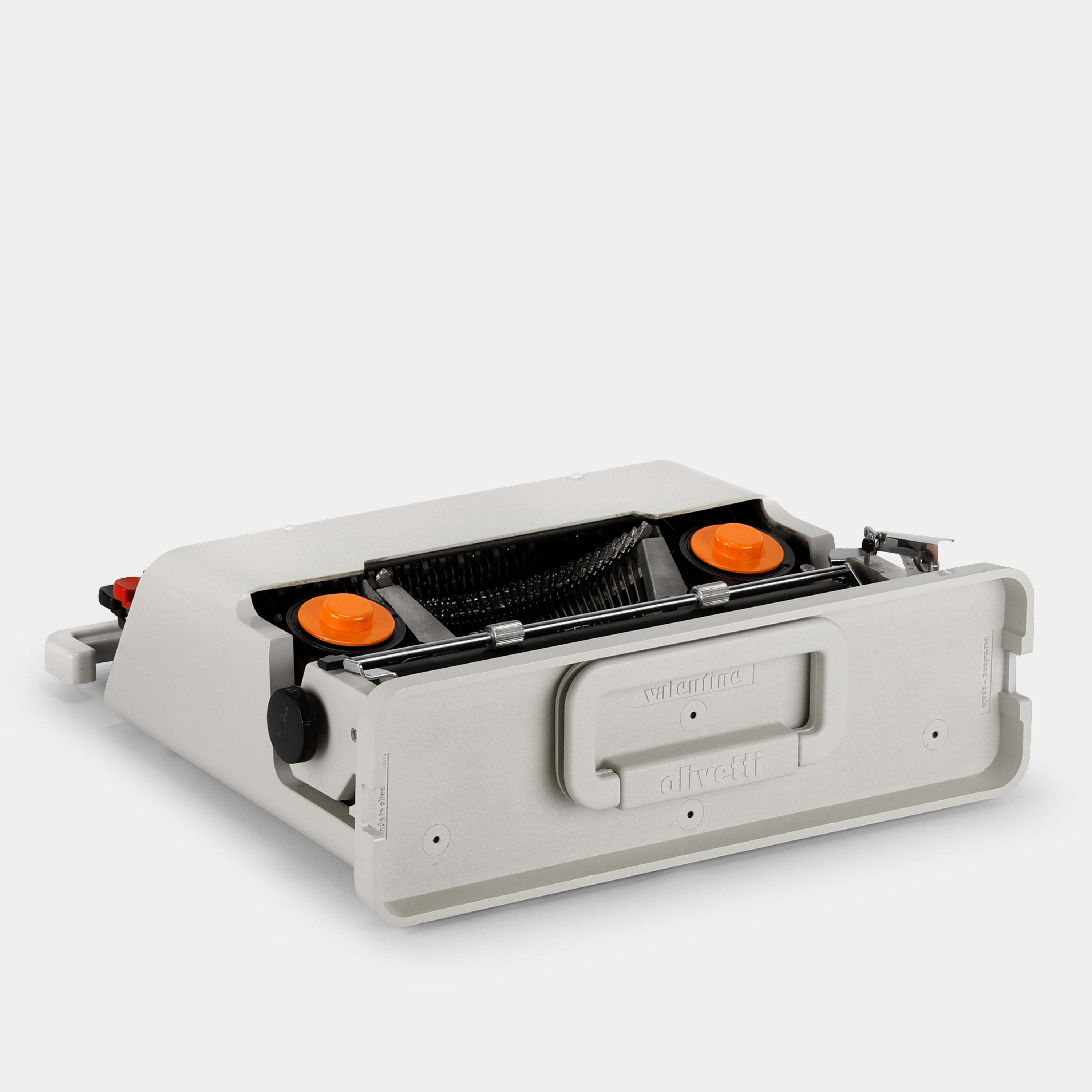 Olivetti Valentine White Manual Typewriter and Case