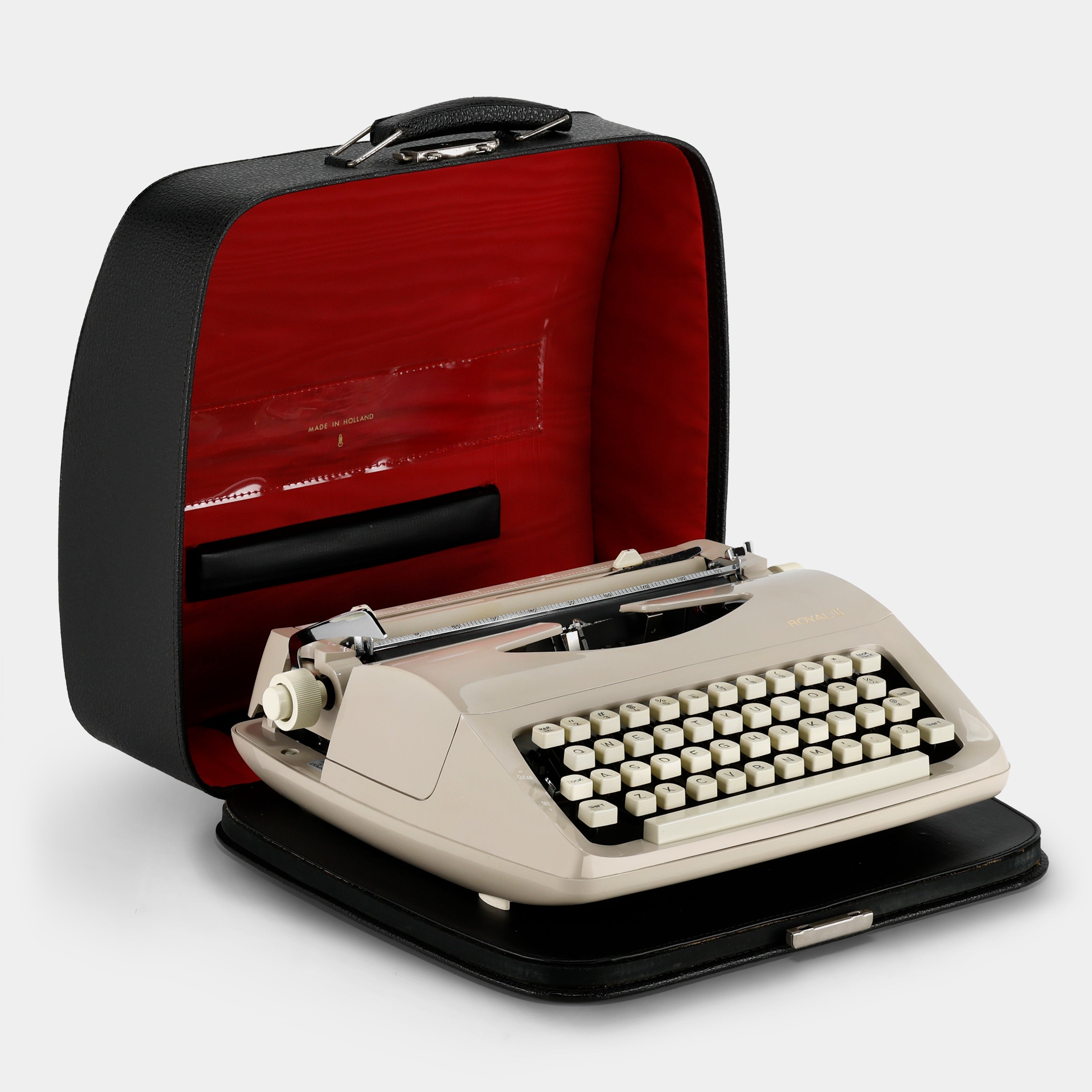 Royal Parade Beige Manual Typewriter and Case