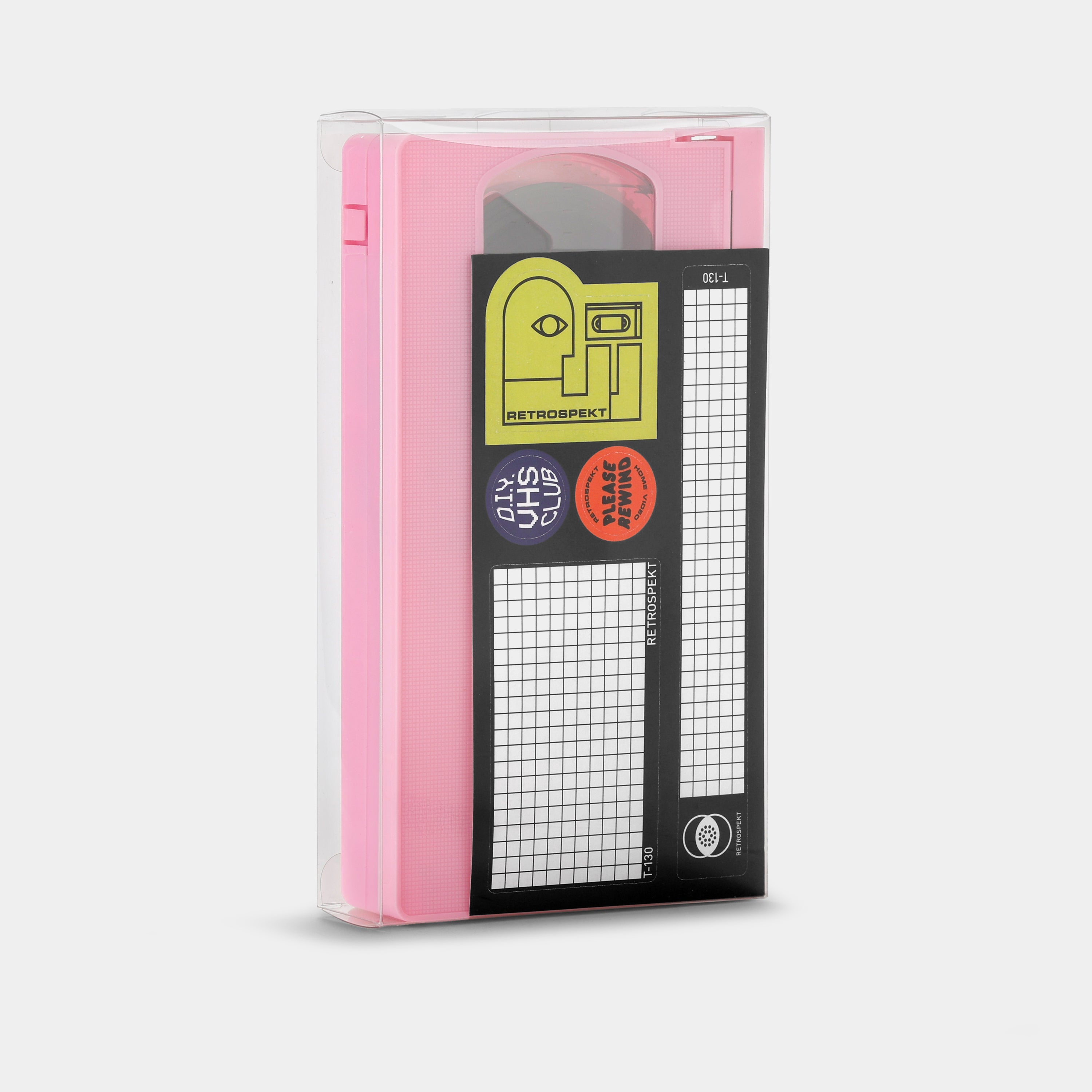 Baby Pink Blank T-130 VHS Tape