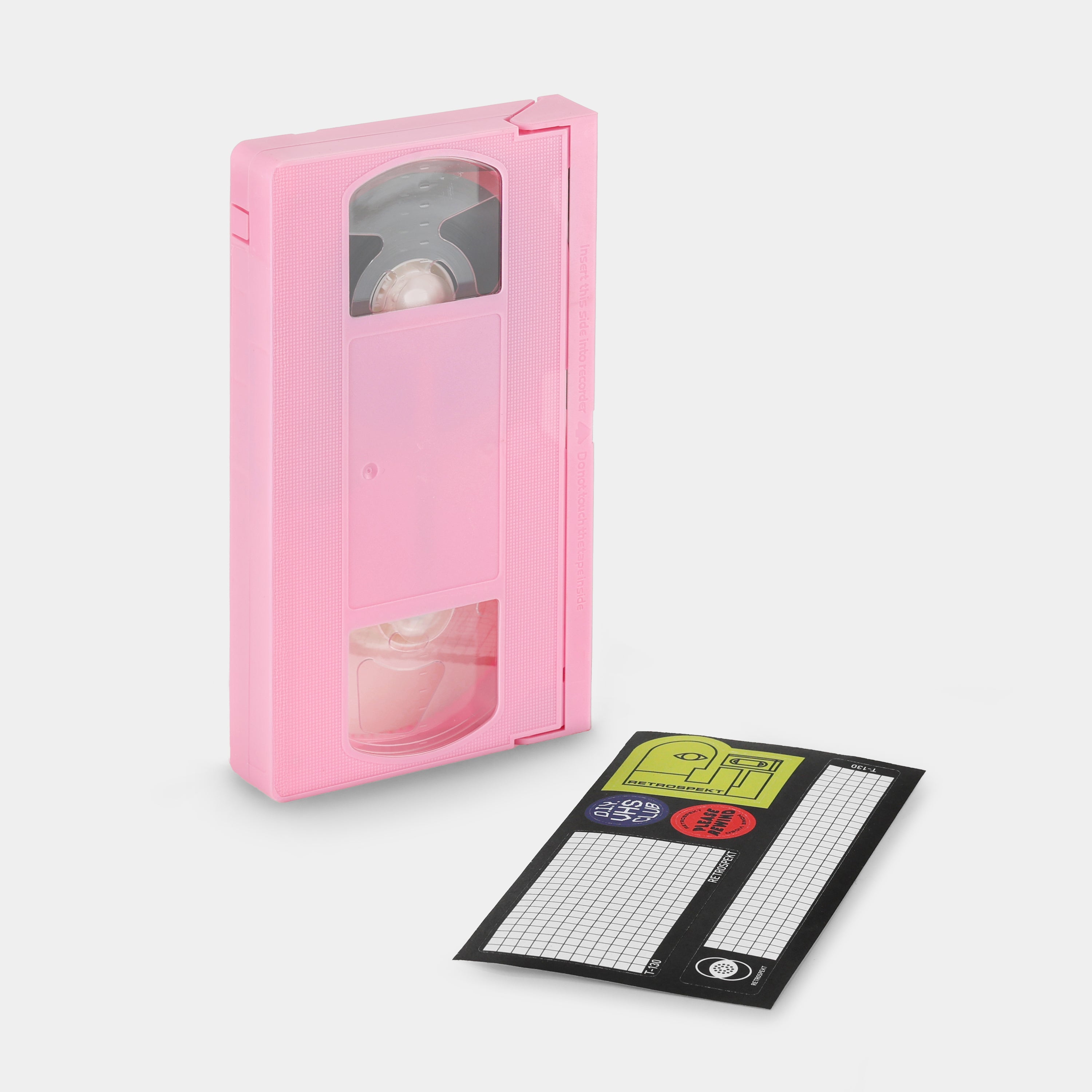 Baby Pink Blank T-130 VHS Tape