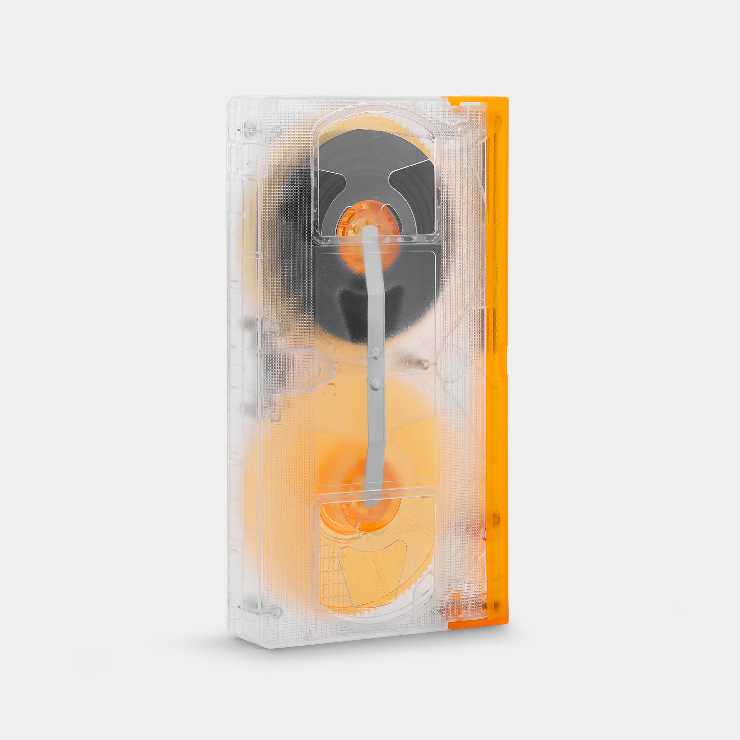 Transparent Clear and Orange Blank T-130 VHS Tape