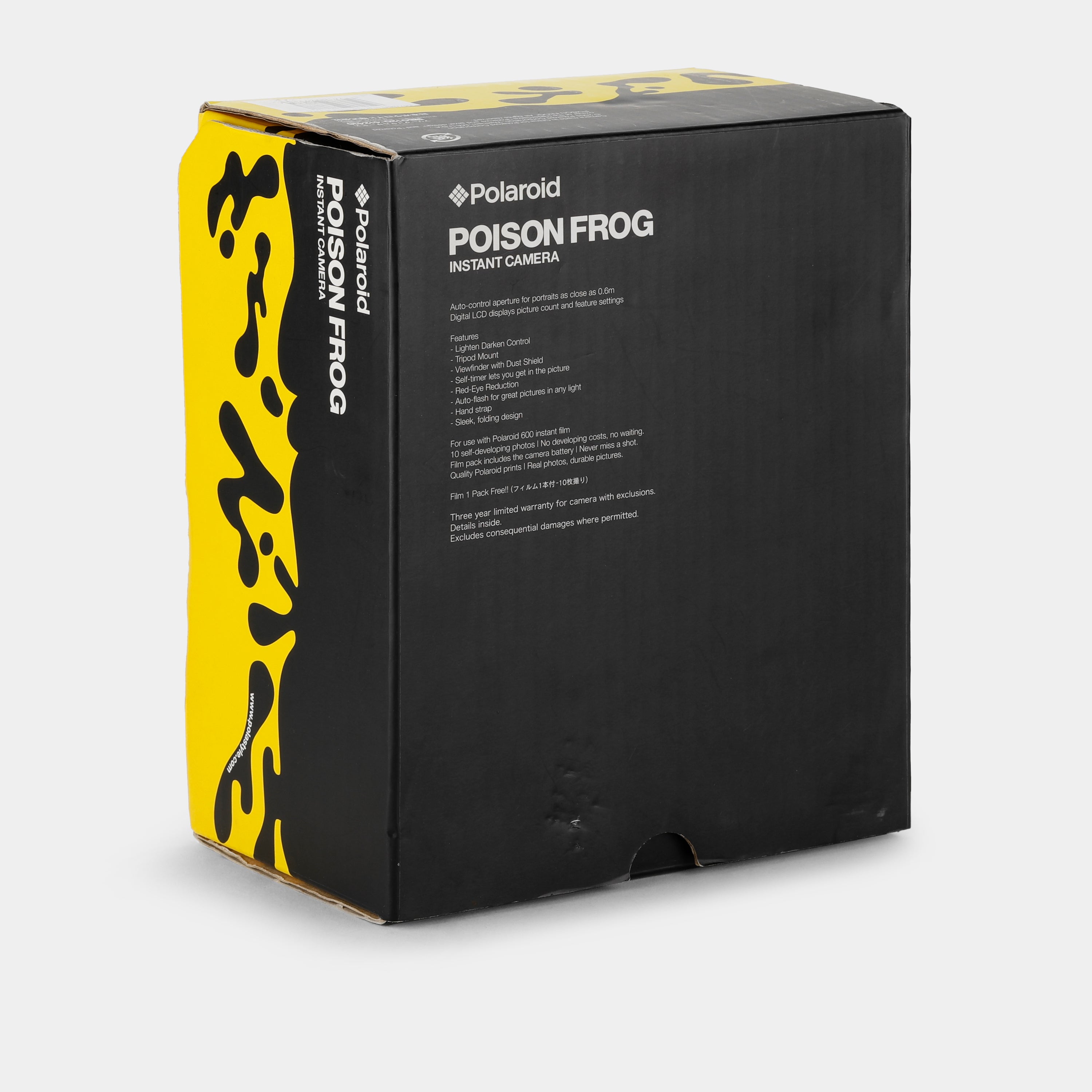 Polaroid One600 Poison Frog Black and Yellow Instant Film Camera