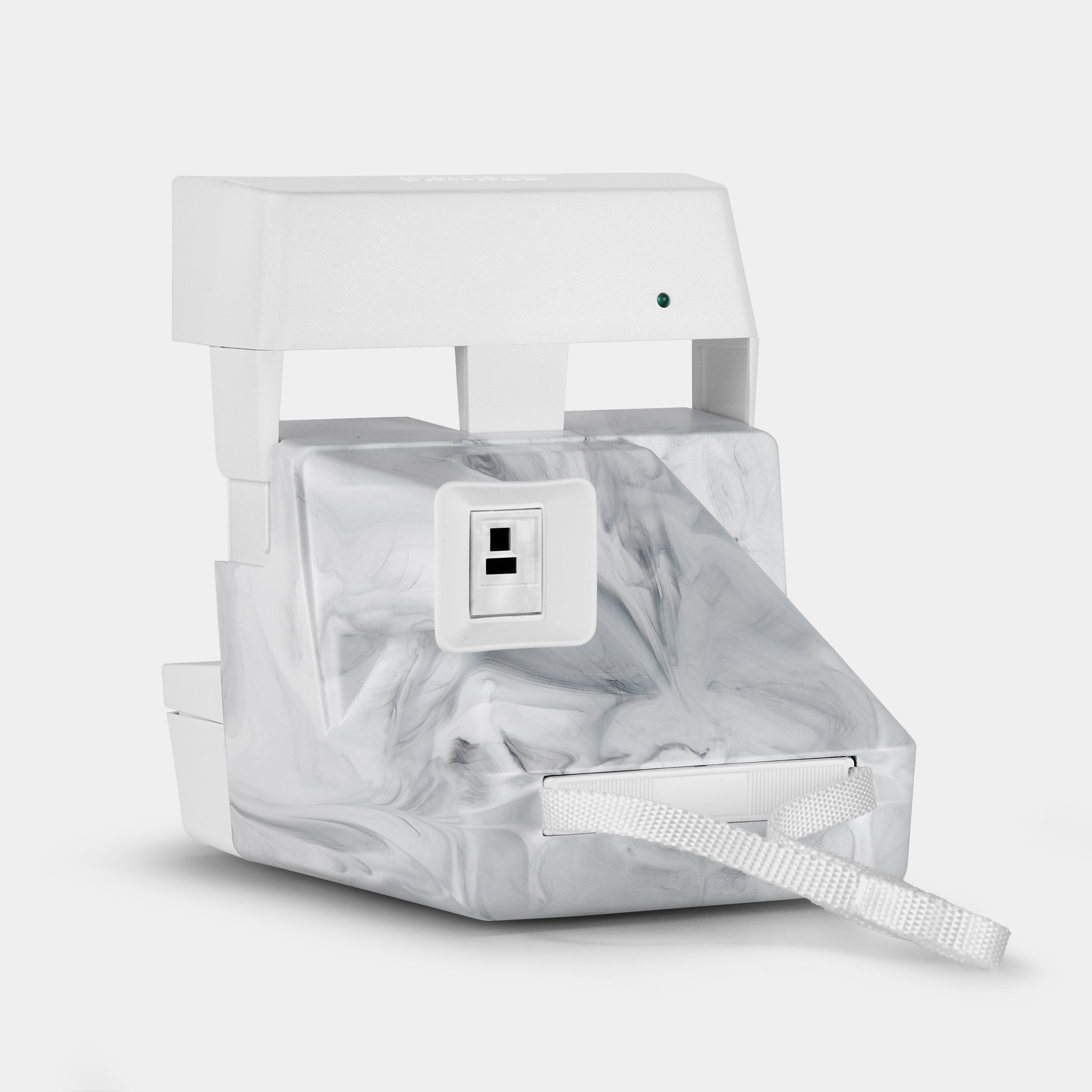 Polaroid 600 White and Black Swirl Instant Film Camera