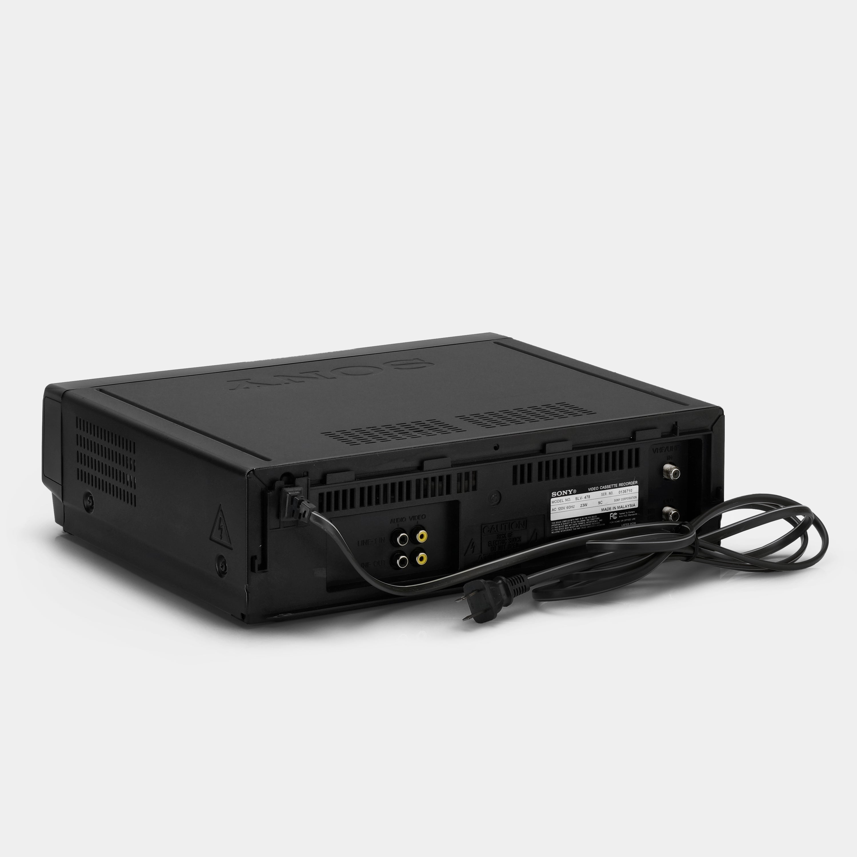 Sony SLV-478 VCR VHS Player