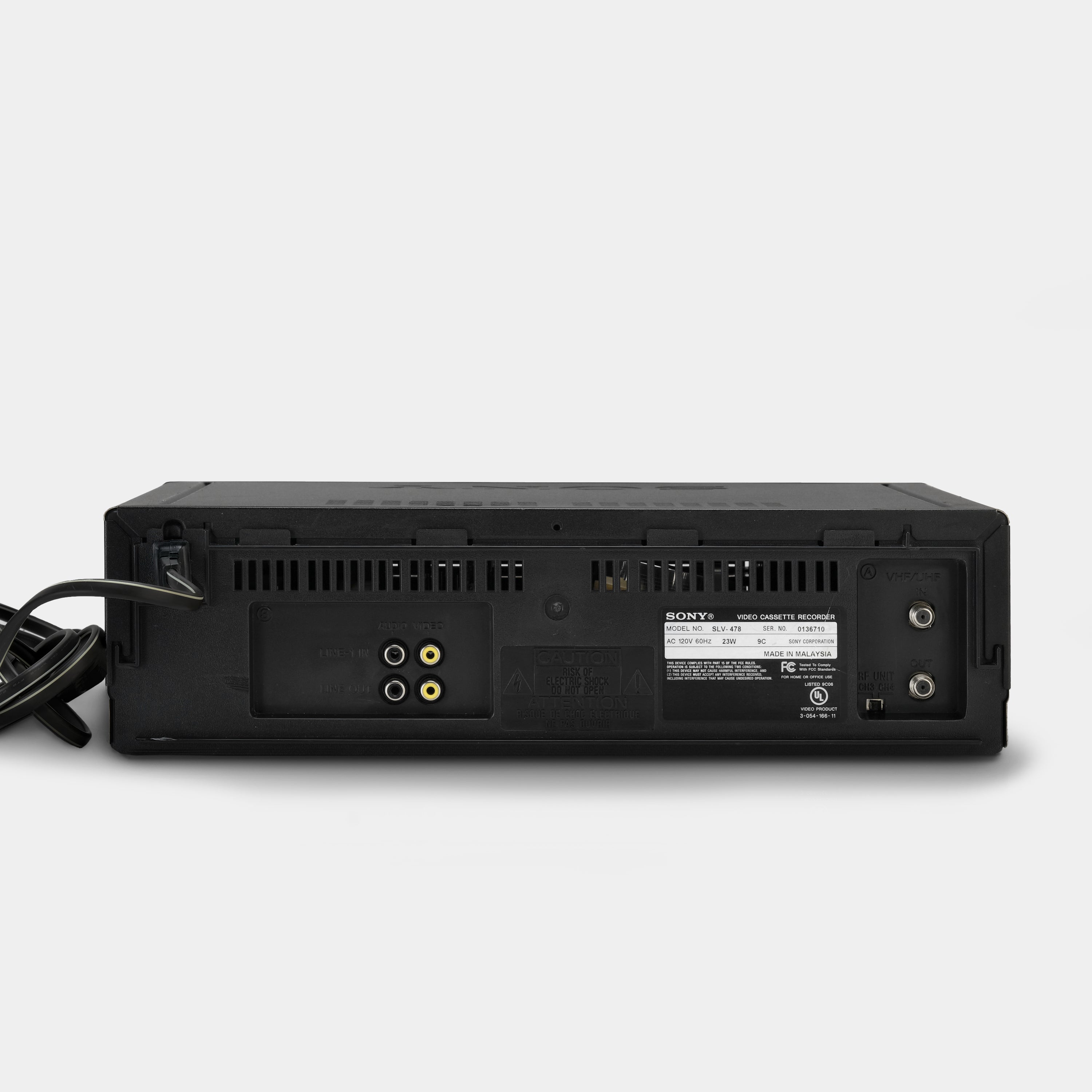 Sony SLV-478 VCR VHS Player